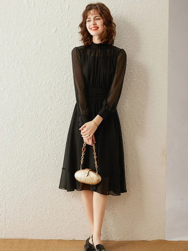 Dress Women Midi Length A-Line Relaxed Fit