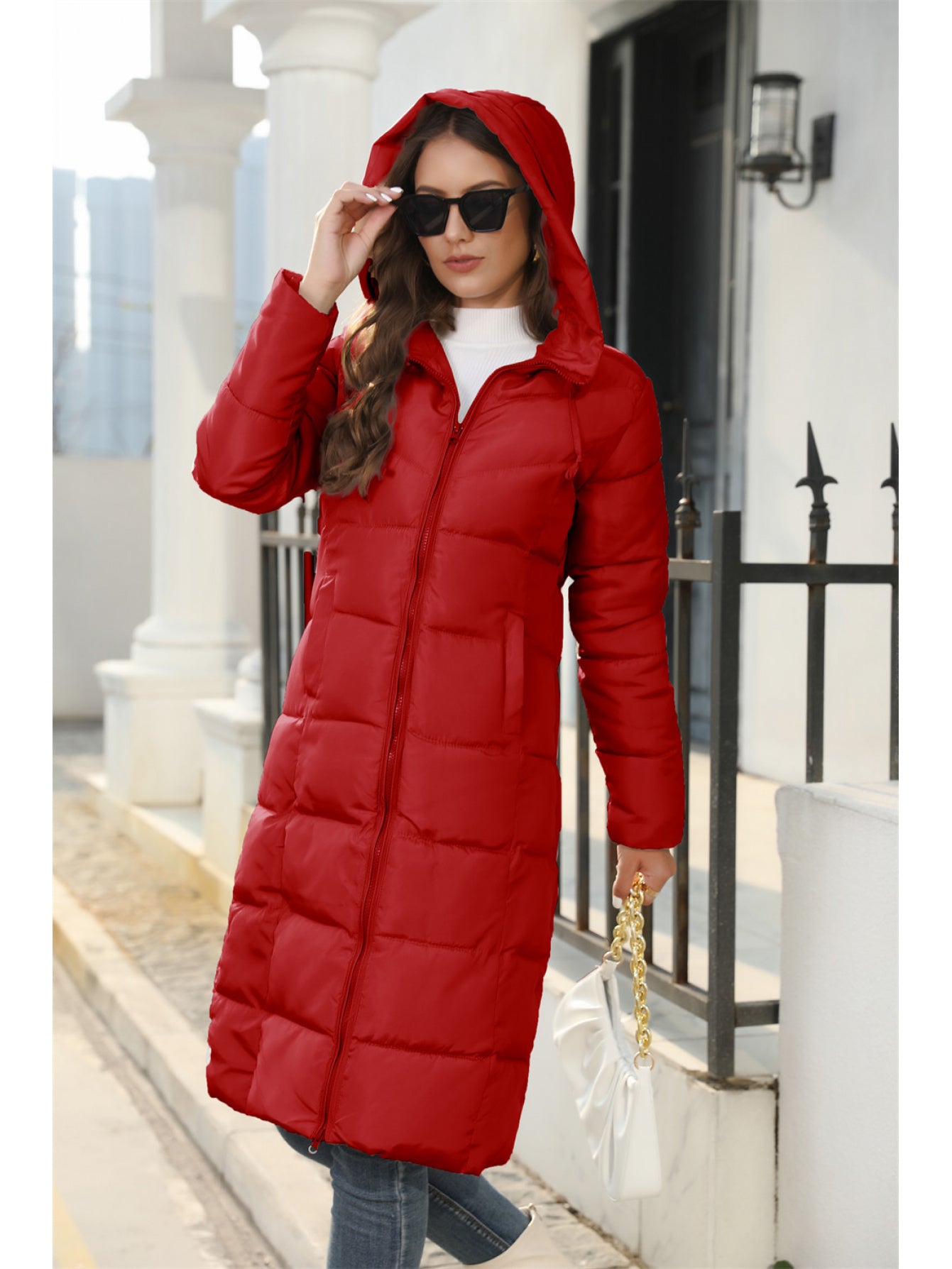 Jacket Women Oversized Bomber Jacket with Zip Closure