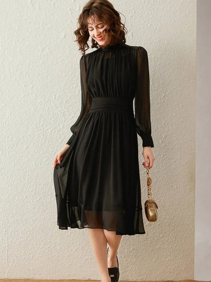 Dress Women Midi Length A-Line Relaxed Fit