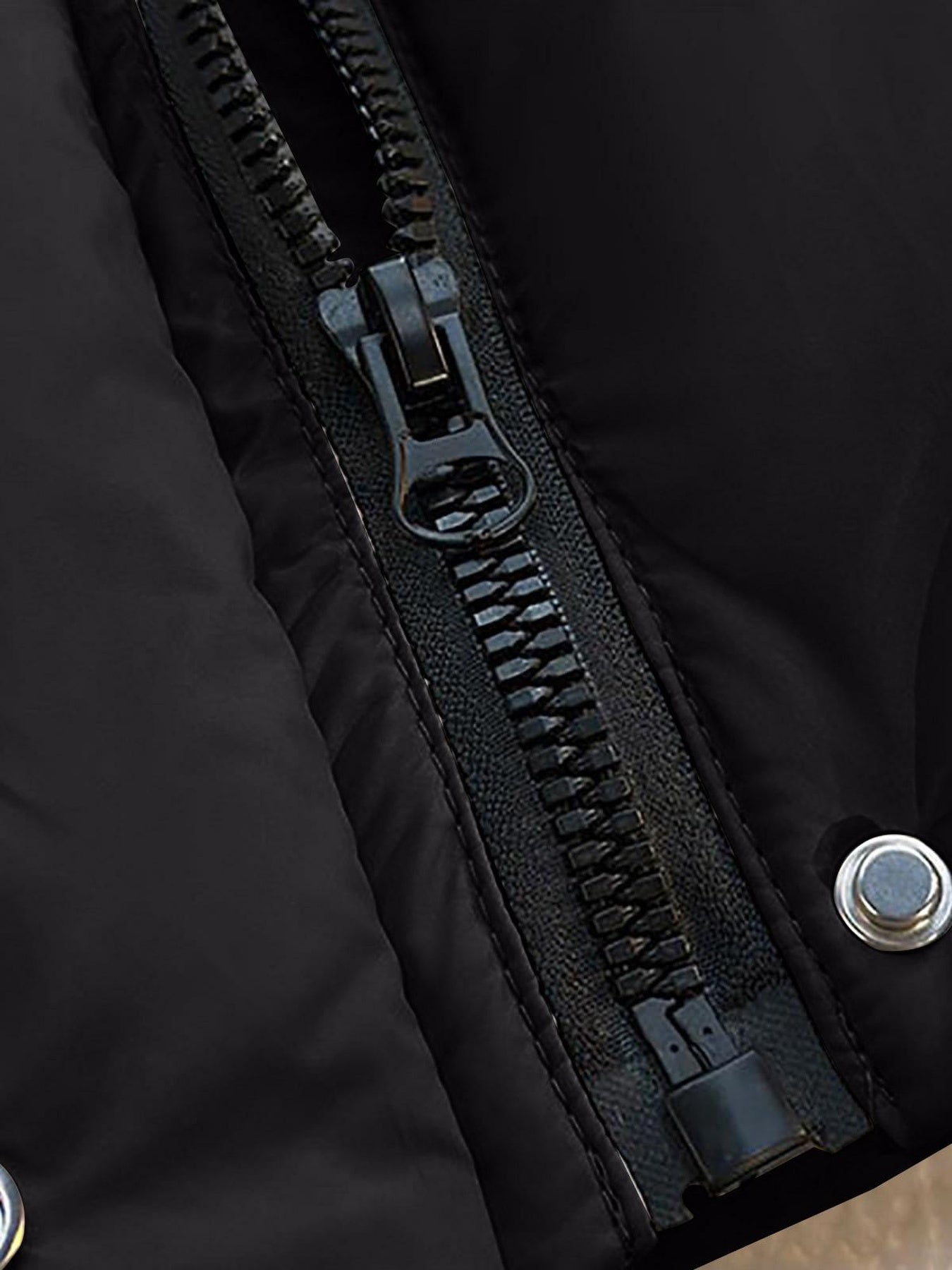 Winter Jacket Women Long Single-Breasted Padded Outerwear