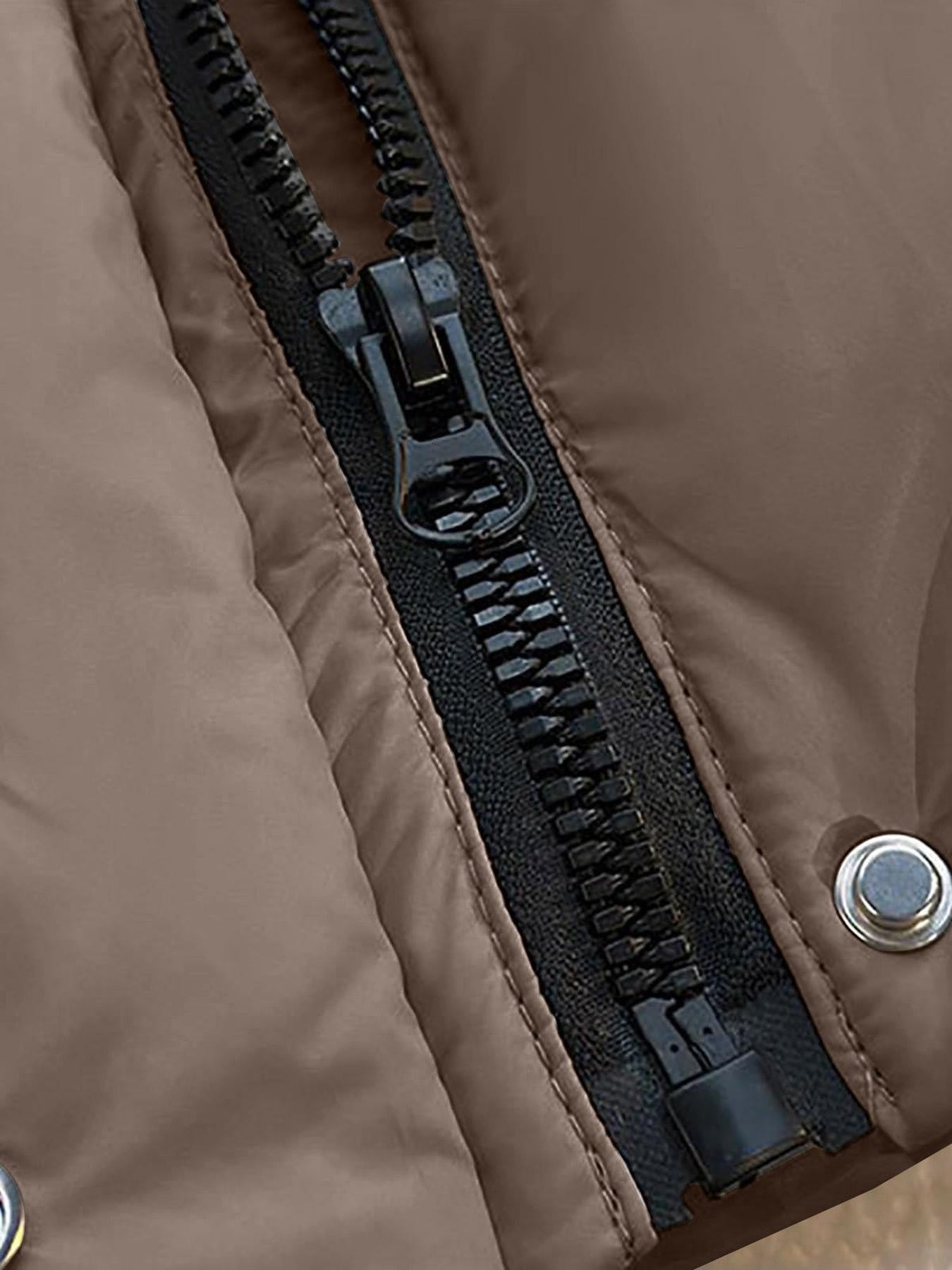 Winter Jacket Women Long Single-Breasted Padded Outerwear