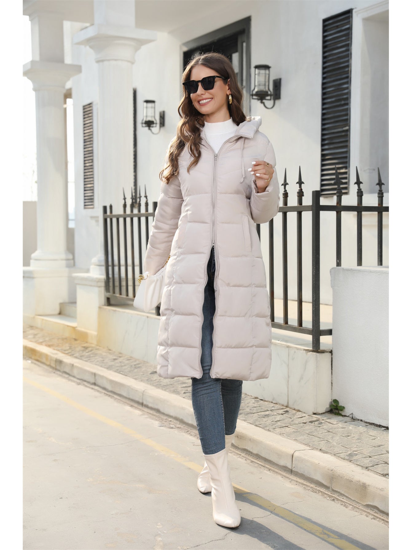 Jacket Women Oversized Bomber Jacket with Zip Closure