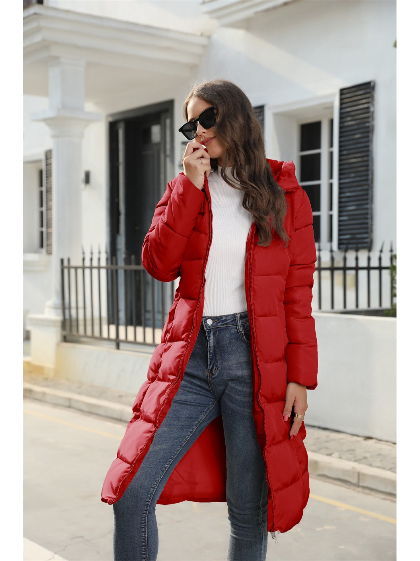 Jacket Women Oversized Bomber Jacket with Zip Closure