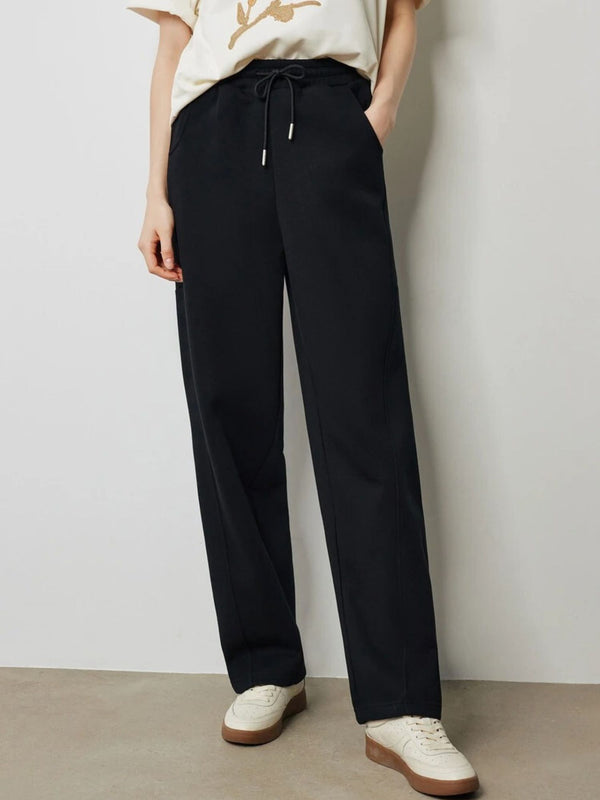 Trousers Women Relaxed-Fit Wide-Leg Jogging Style