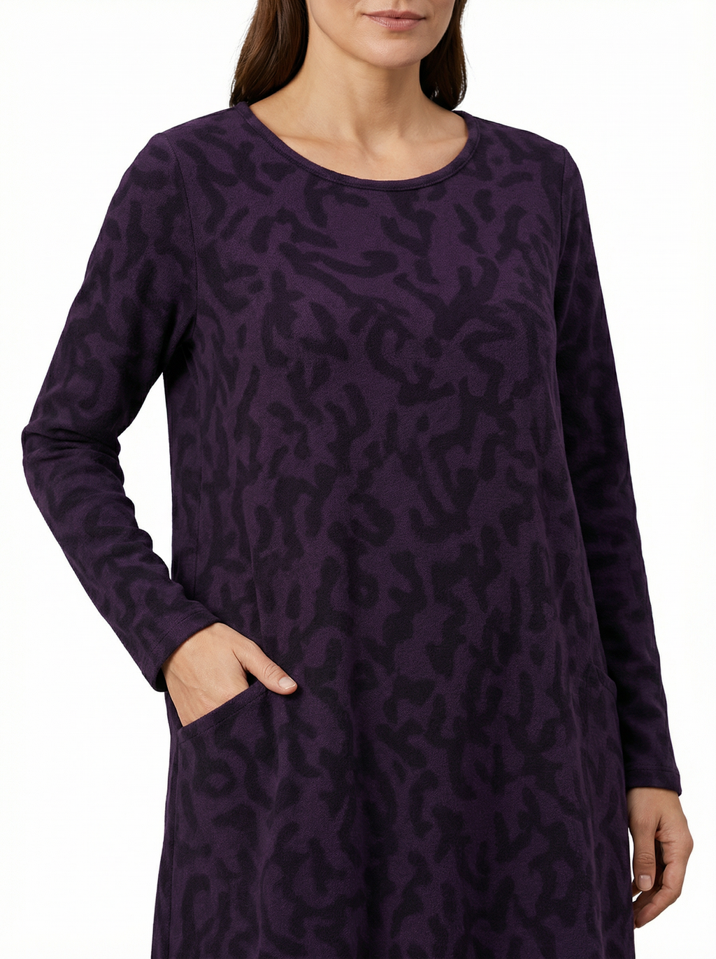 Women’s Classic Winter Dress with Full Sleeves & Relaxed Cut