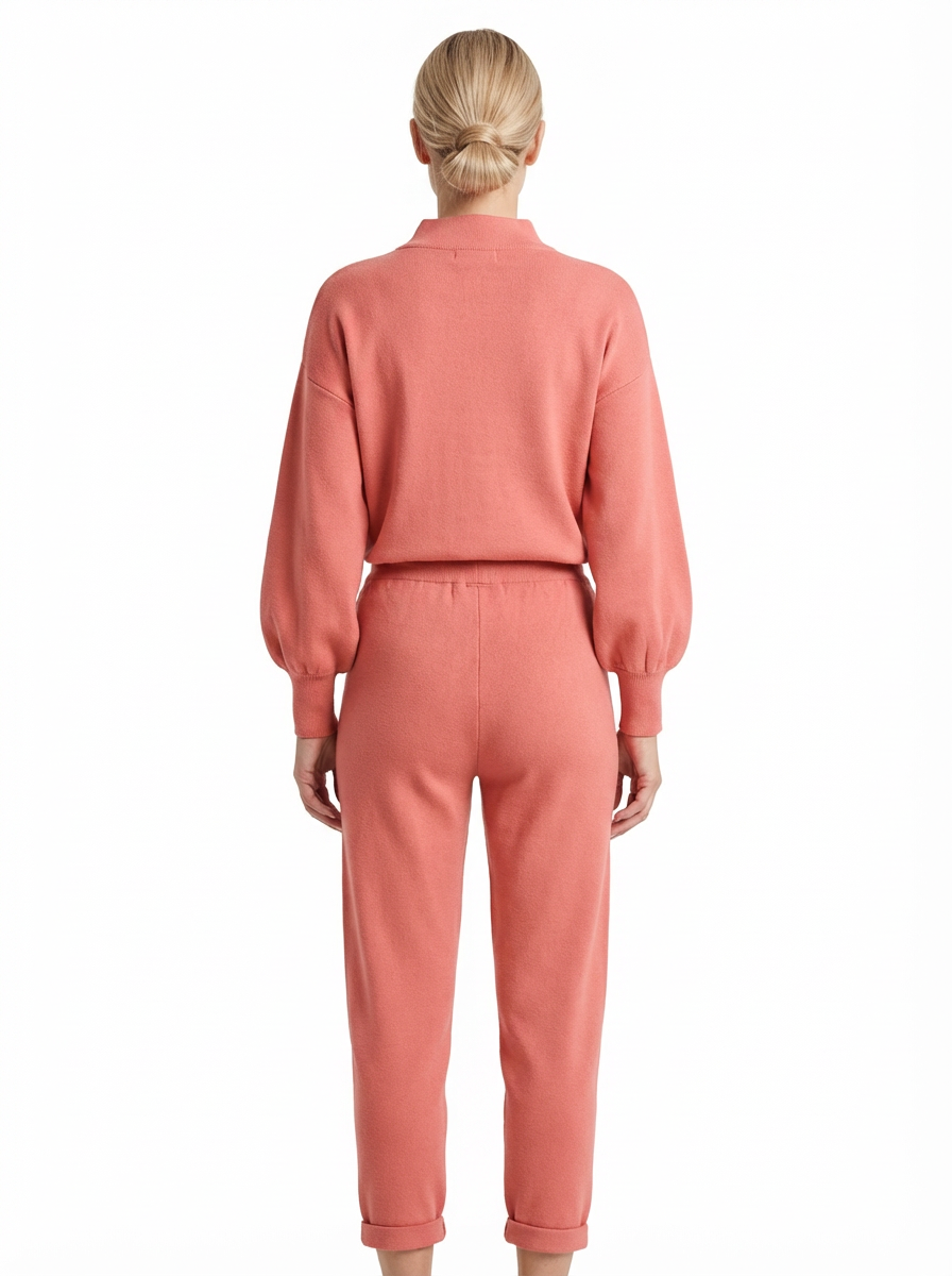 Tracksuit Women 2-Piece Set Relaxed Fit Balloon Sleeves