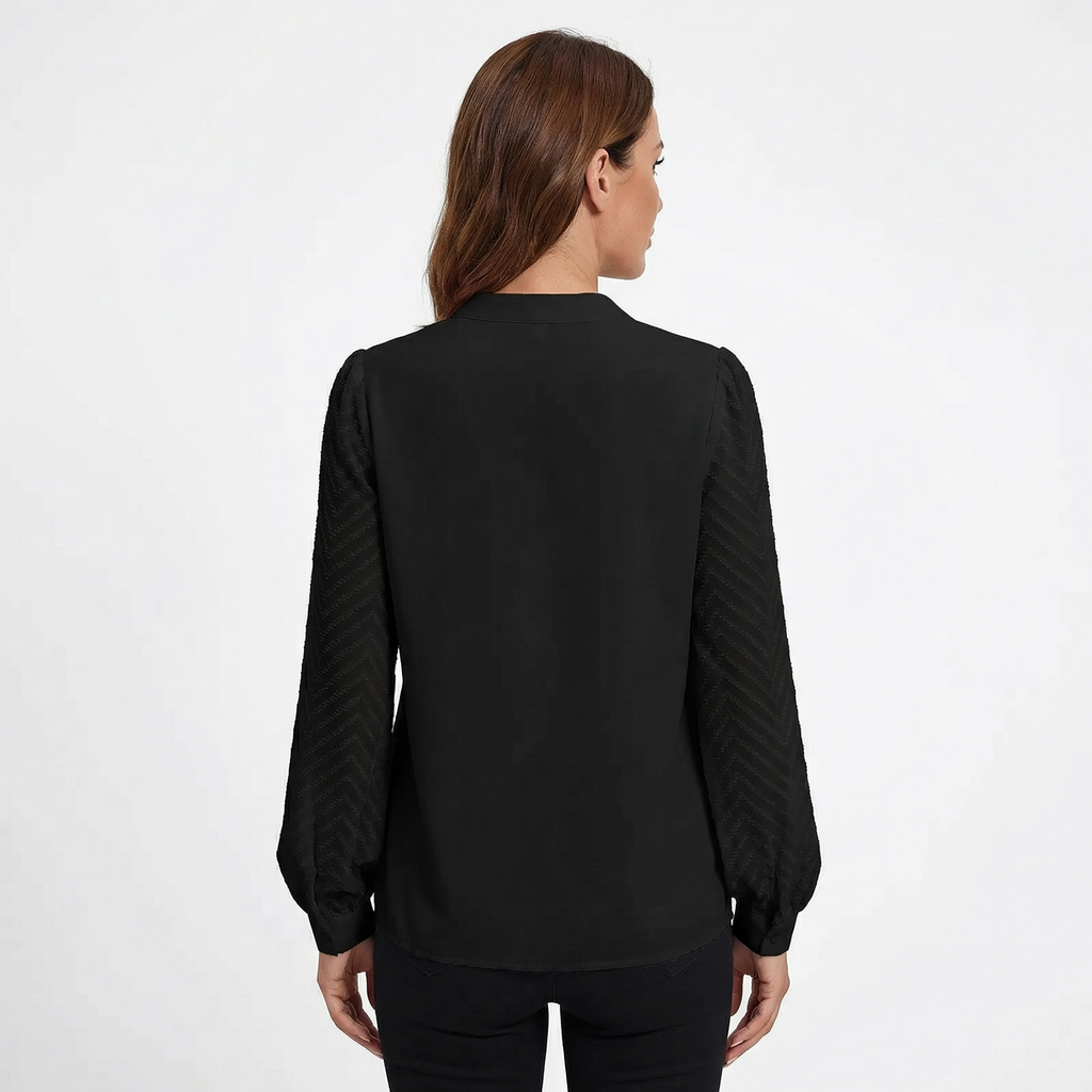 Top Women V‑Neck Smooth Draped Silhouette