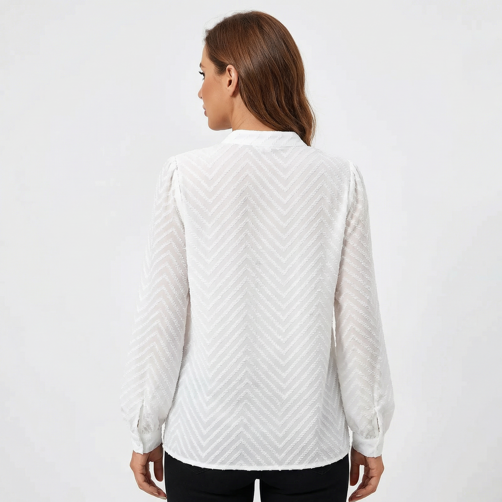 Top Women V‑Neck Smooth Draped Silhouette