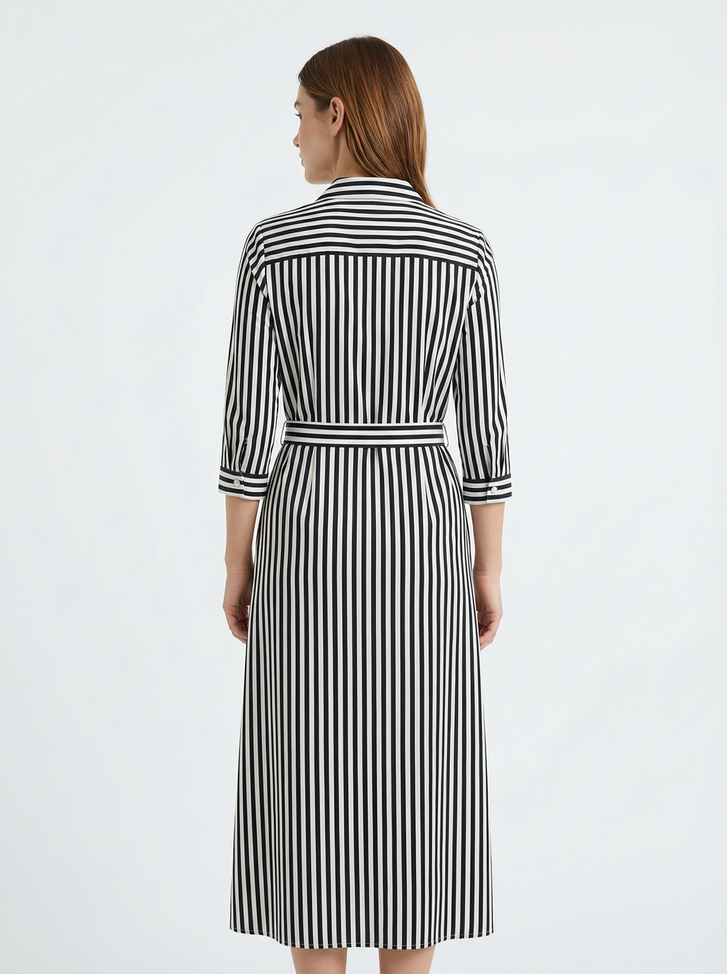 Dress Women Maxi Loose Fit 3/4 Sleeve Elegant