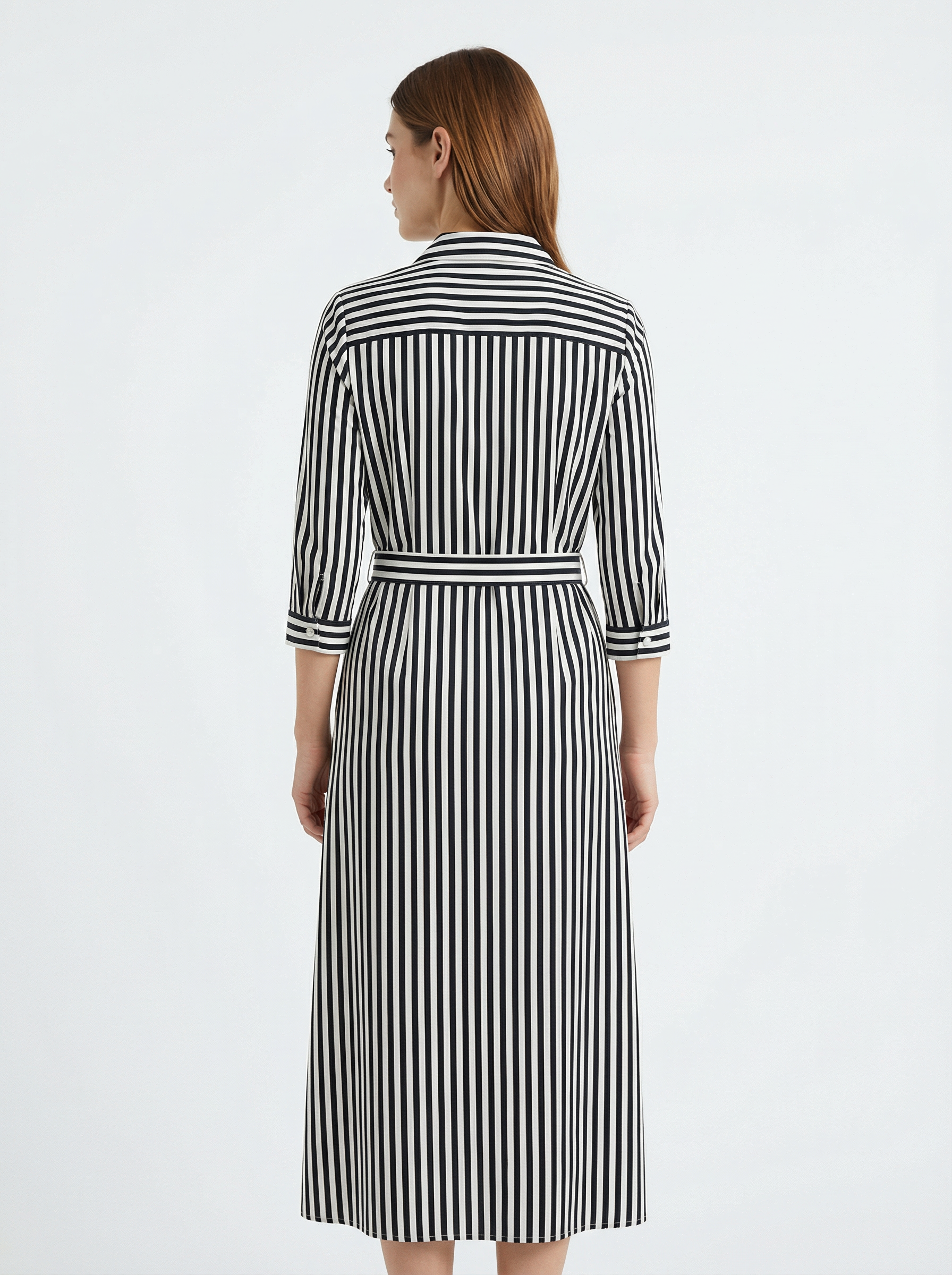 Dress Women Maxi Loose Fit 3/4 Sleeve Elegant