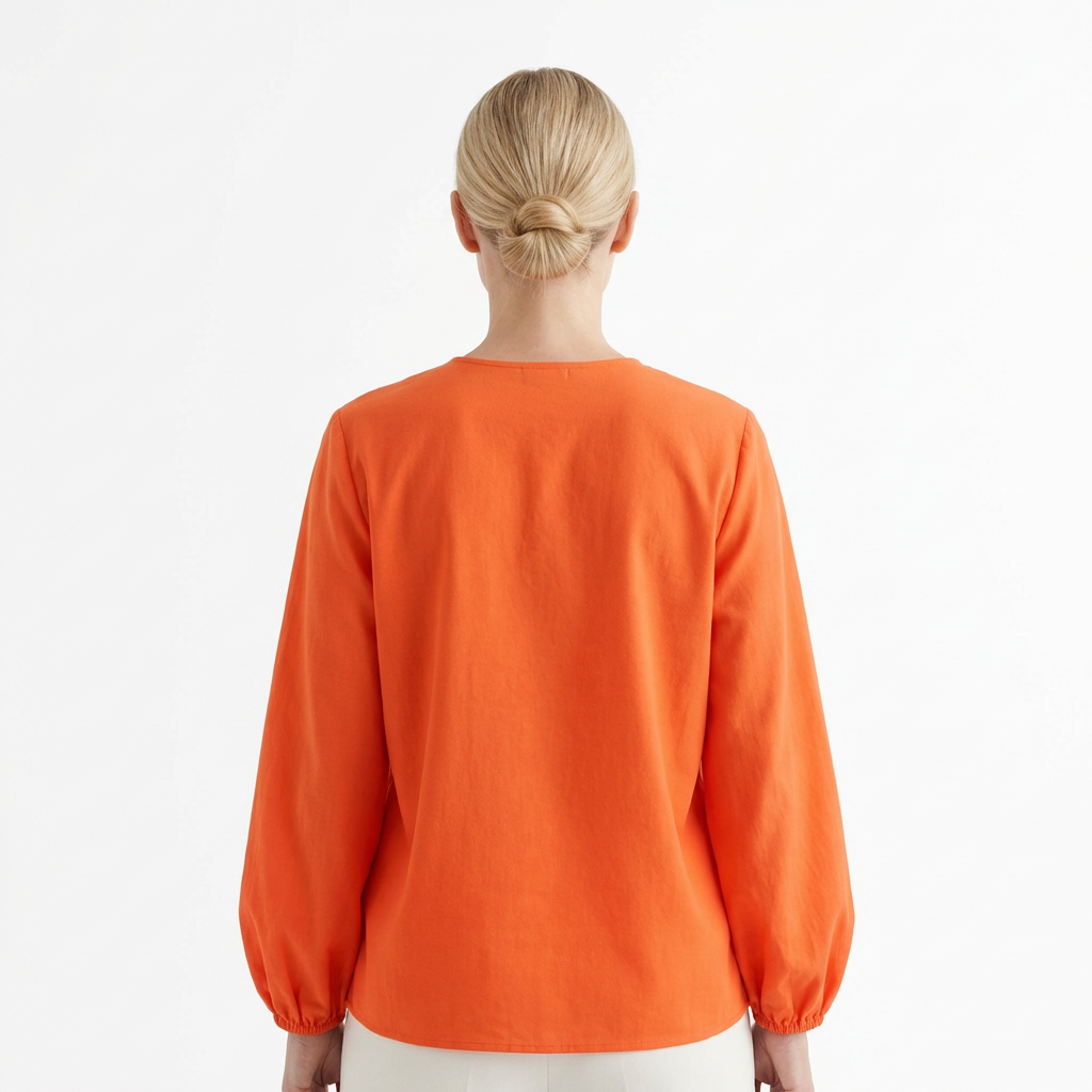 Blouse for Women with Elegant Ruches & Relaxed Cut
