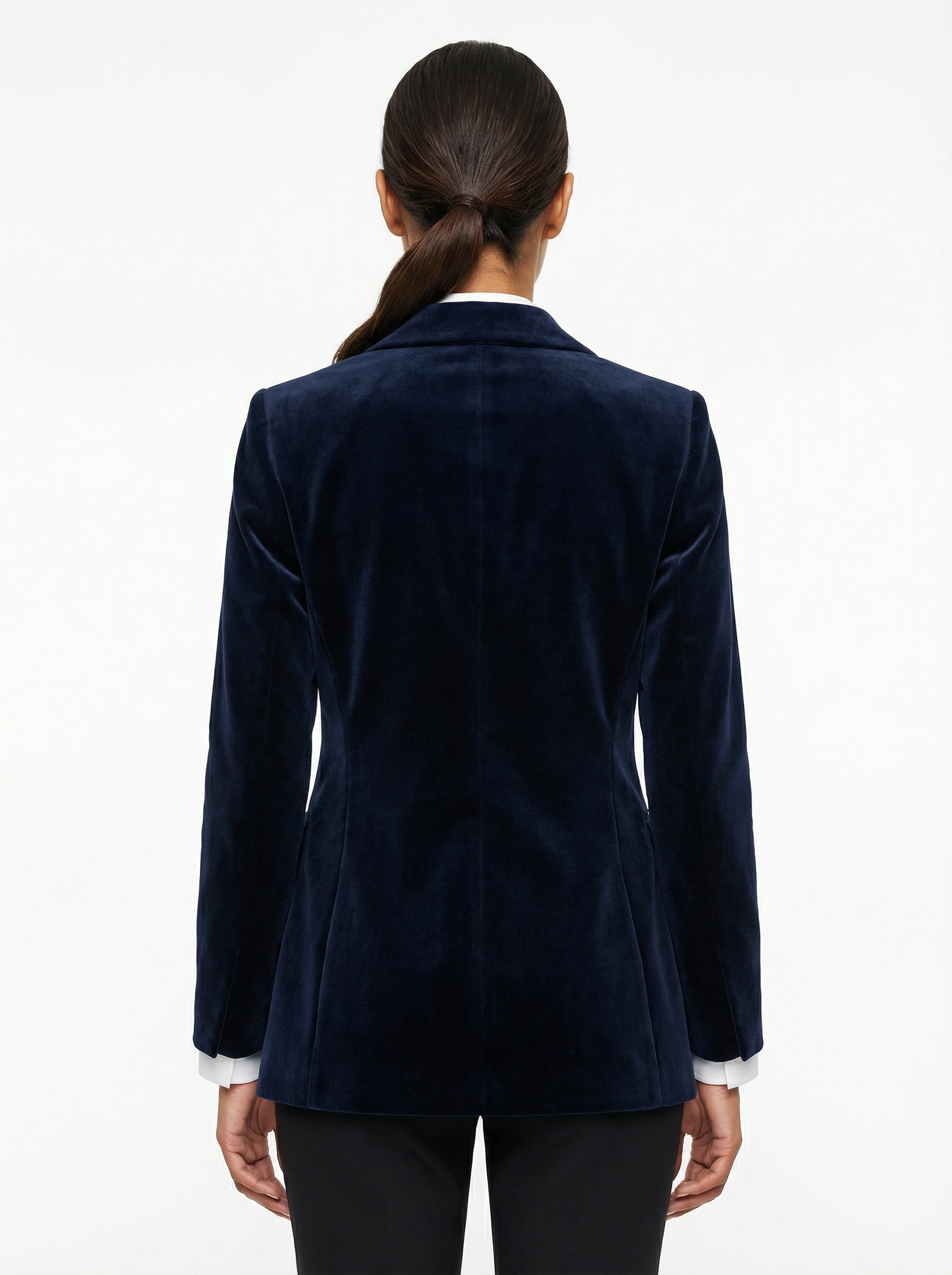 Blazer Women Tailored Fit Classic Lapel Gold Button Details