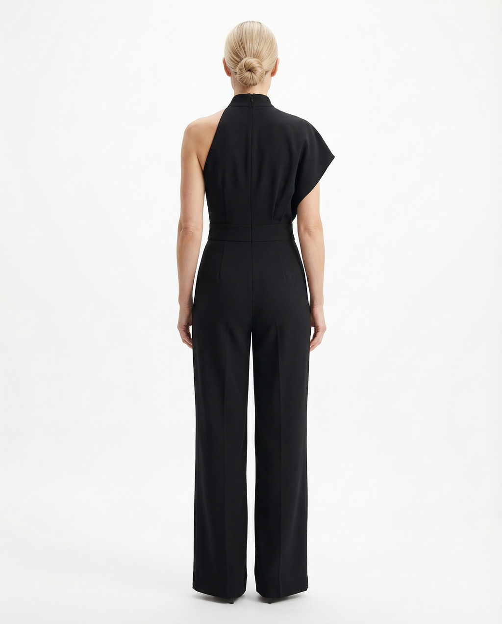 Jumpsuit Women Halter Neck Sleeveless Elegant Wide Leg