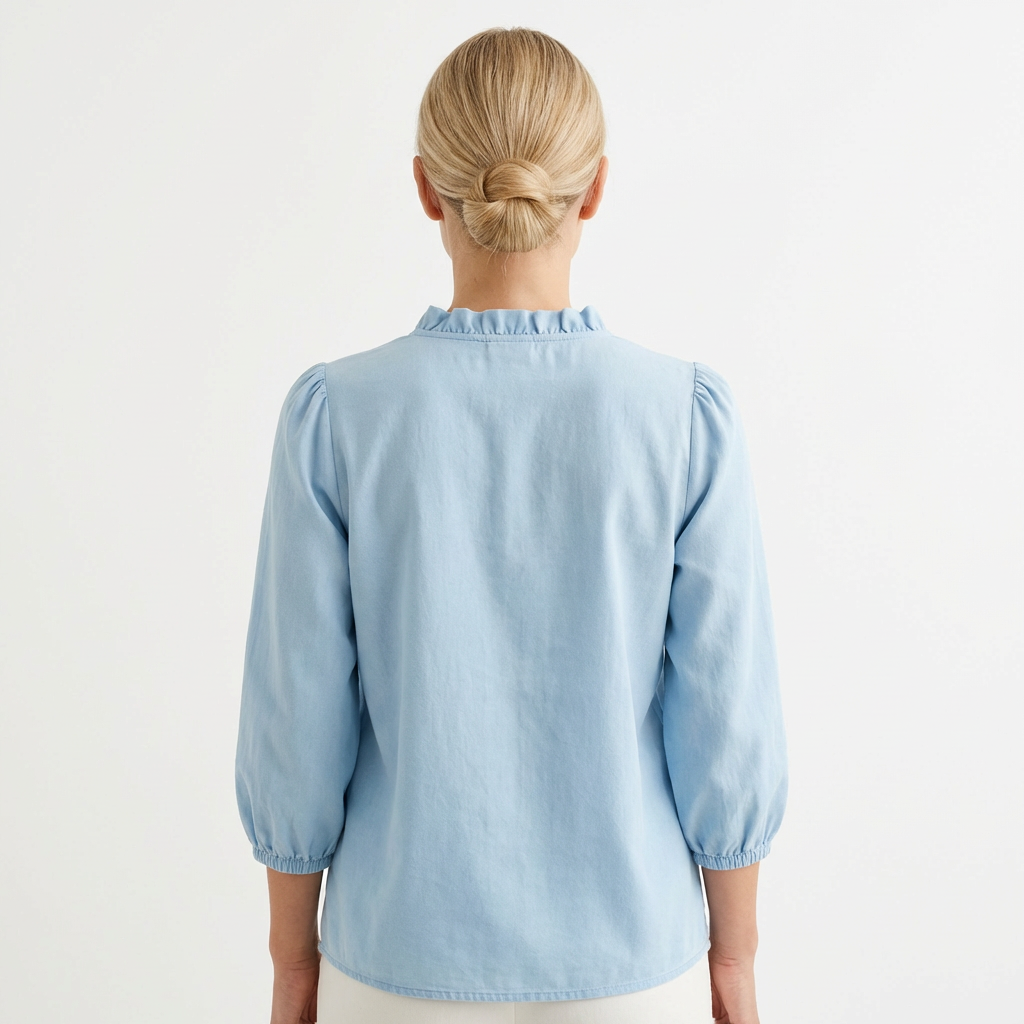 Blouse for Women with Elegant Ruches & Relaxed Cut