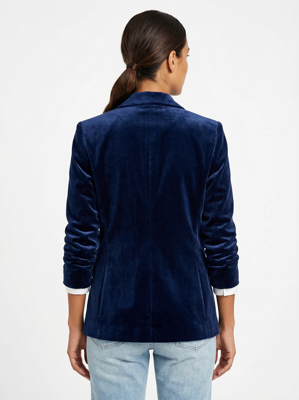 Blazer Women Tailored Fit Classic Lapel Gold Button Details
