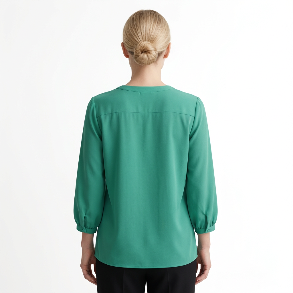 Blouse for Women with Elegant Ruches & Relaxed Cut