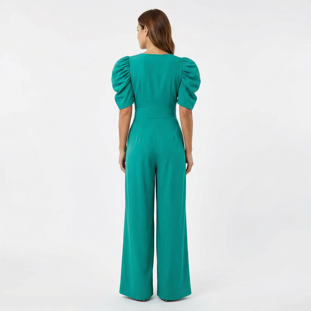 Jumpsuit Women Elegant Long Cut Tailored Design