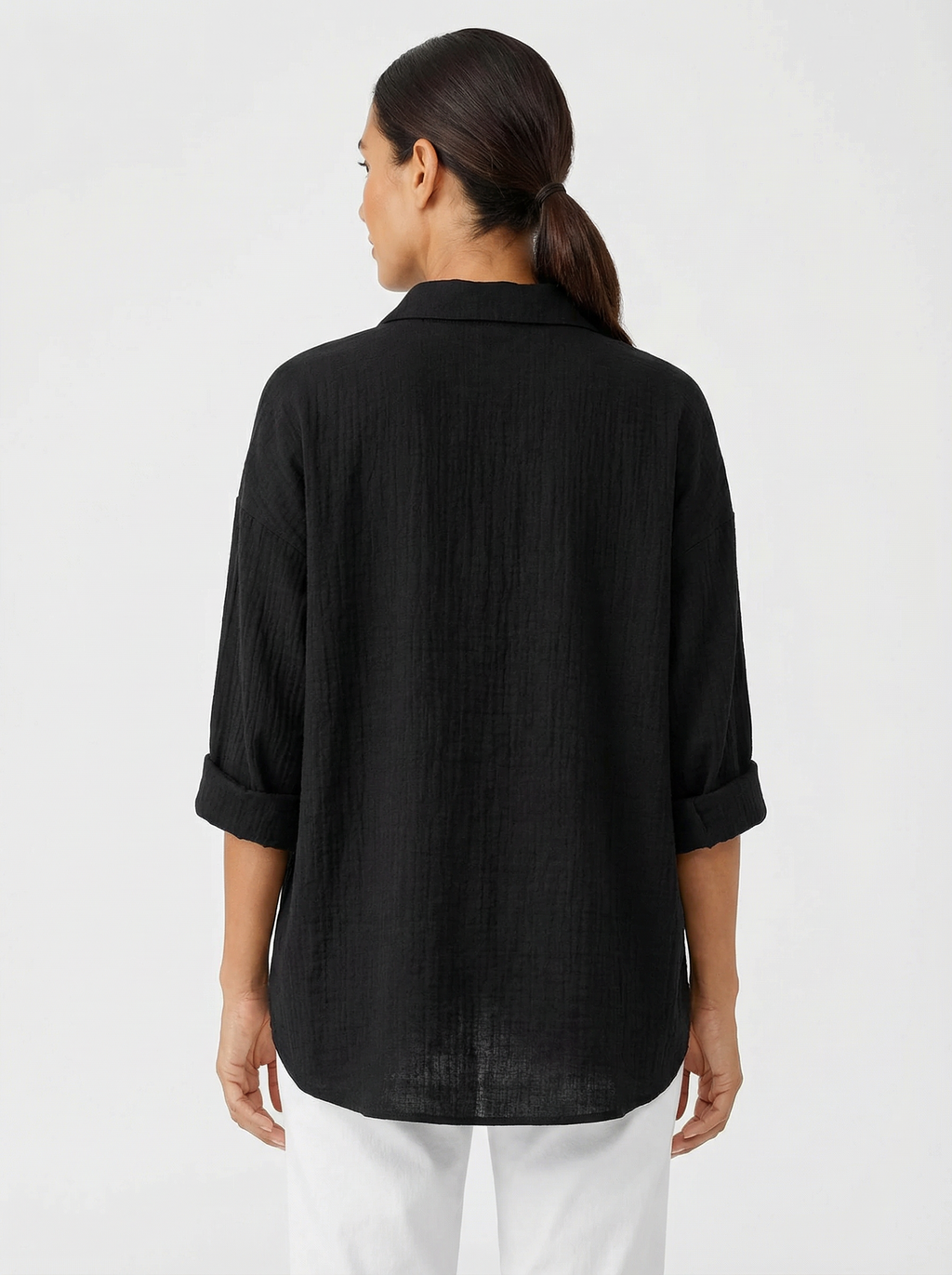 Blouse Women Front Button Closure Casual Fit