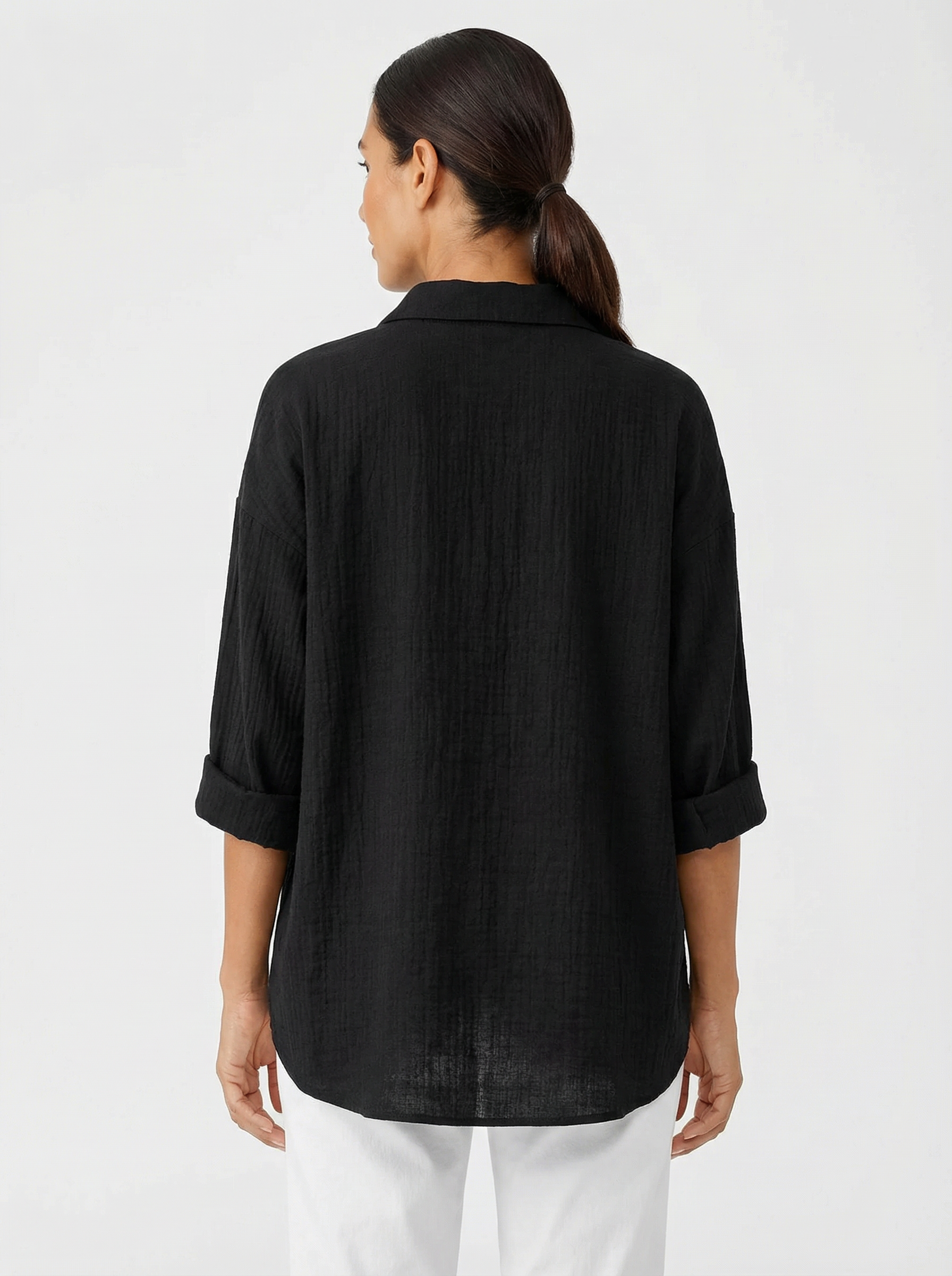 Blouse Women Front Button Closure Casual Fit