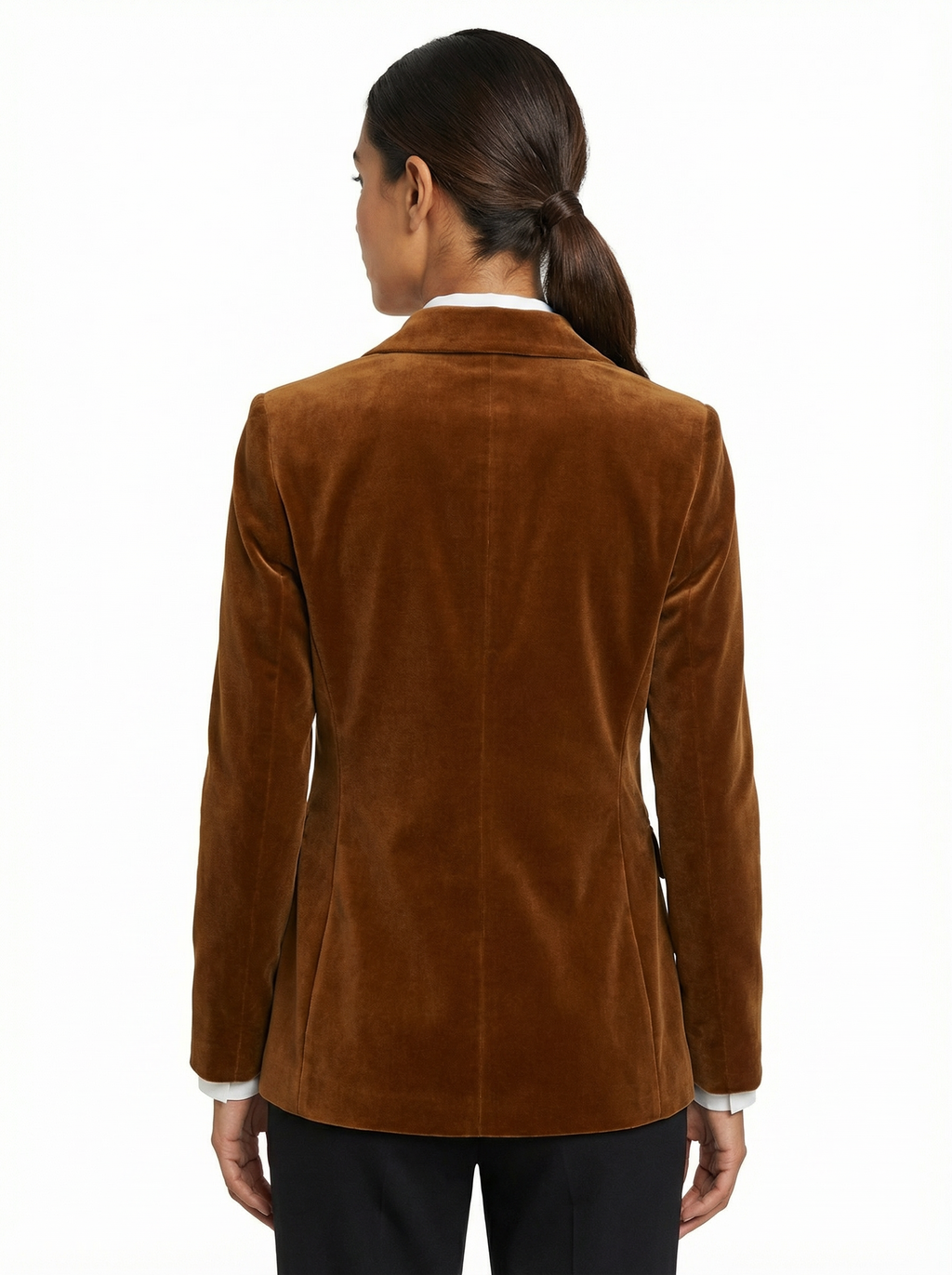 Blazer Women Tailored Fit Classic Lapel Gold Button Details