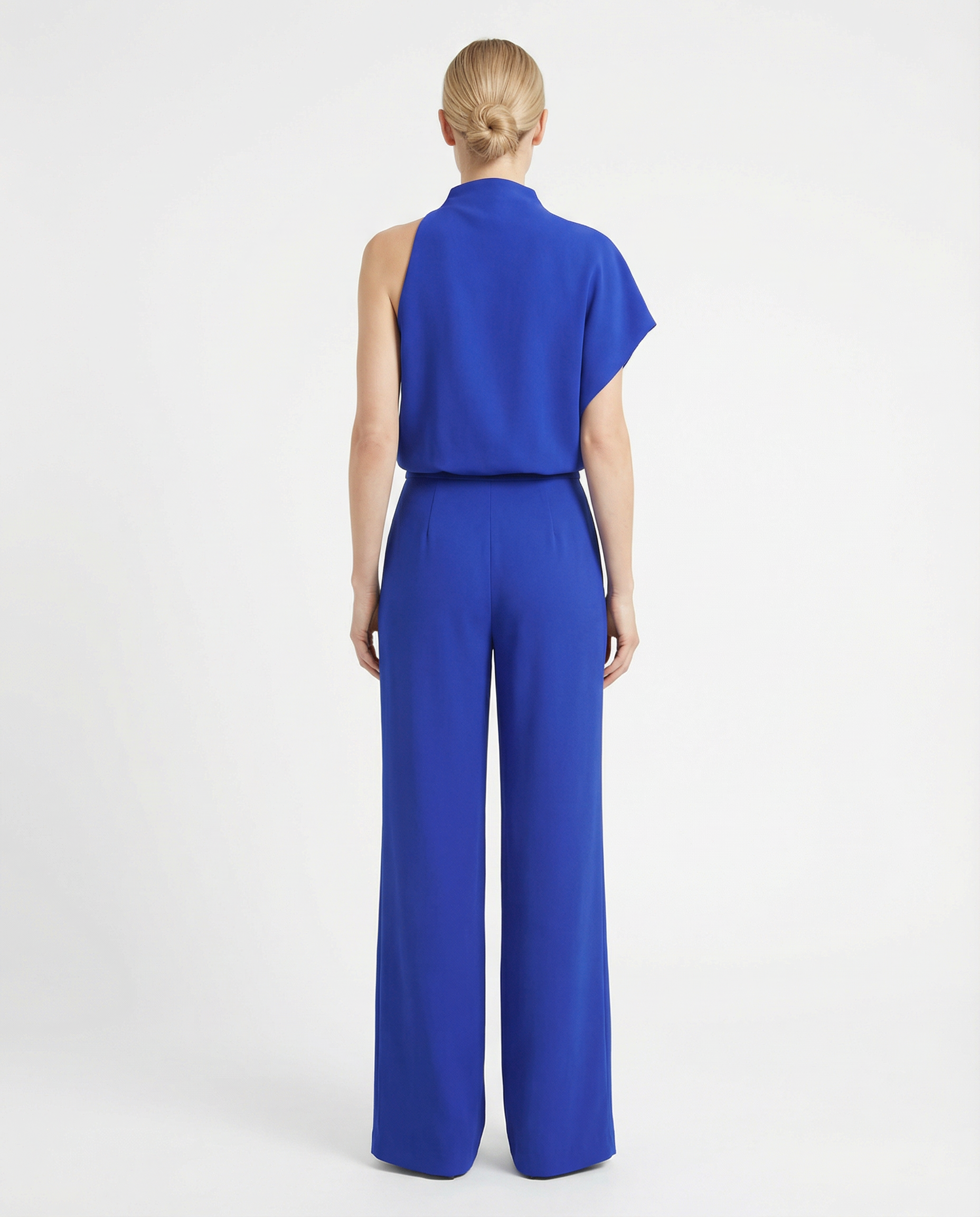 Jumpsuit Women Halter Neck Sleeveless Elegant Wide Leg