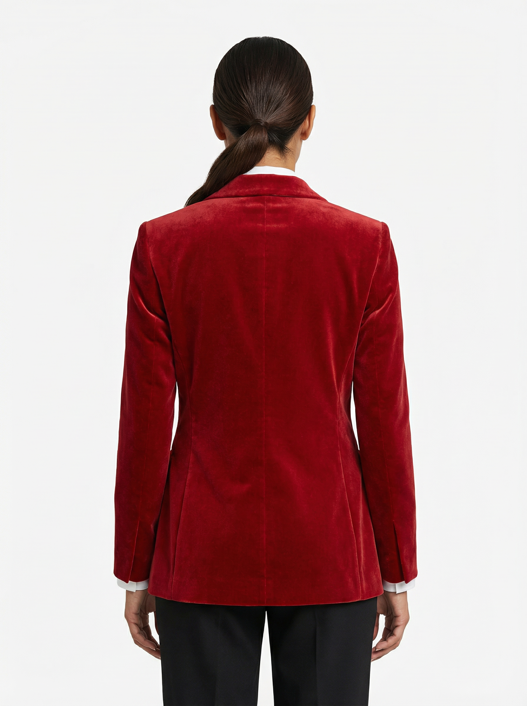 Blazer Women Tailored Fit Classic Lapel Gold Button Details