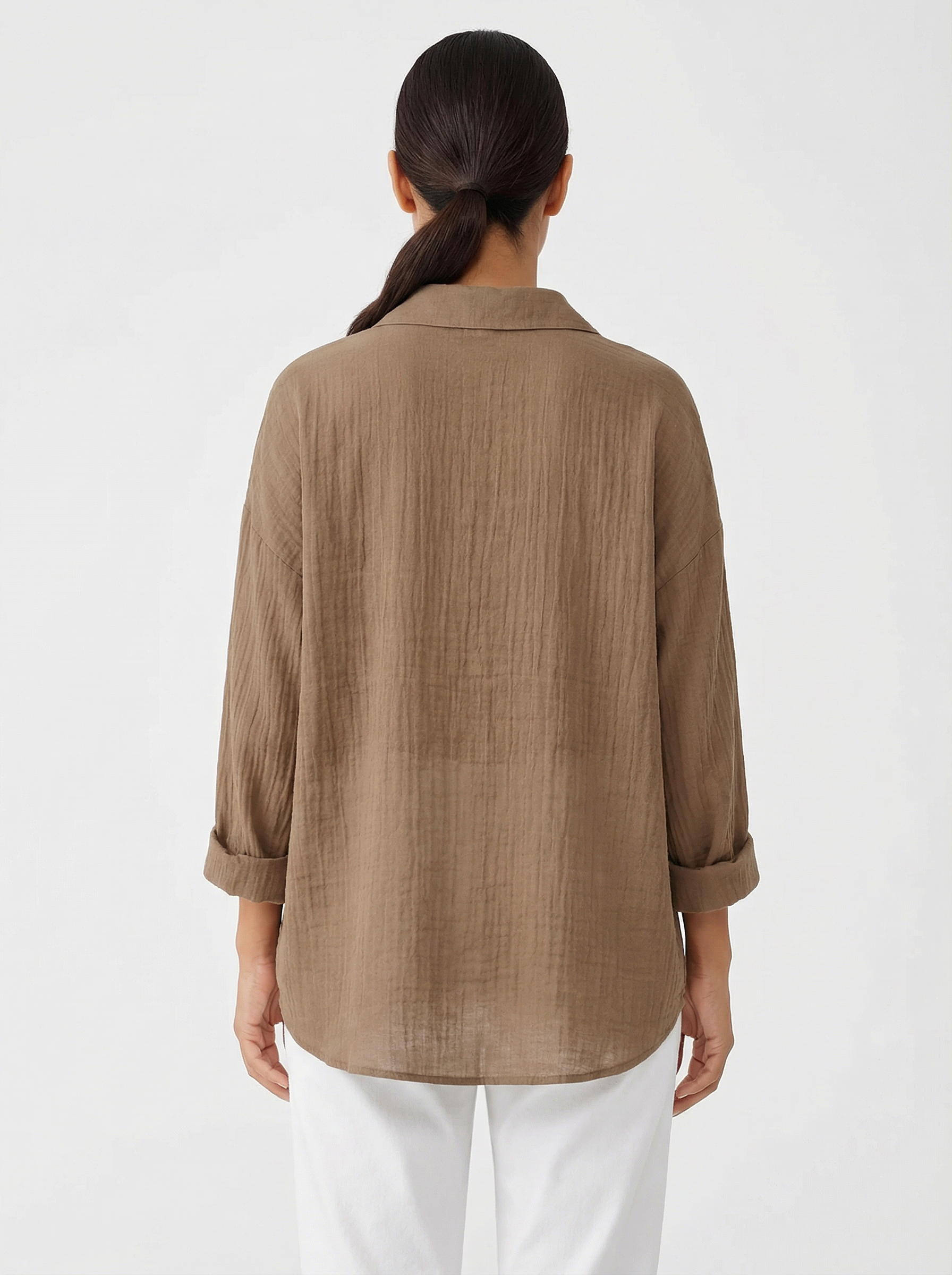 Blouse Women Front Button Closure Casual Fit
