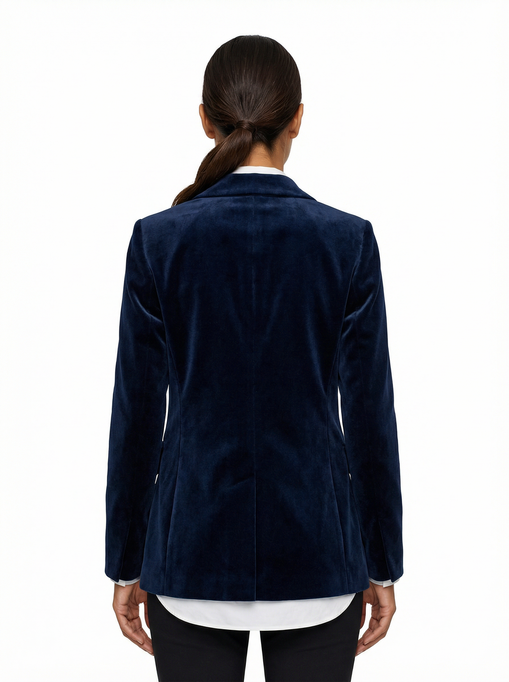 Blazer Women Tailored Fit Classic Lapel Gold Button Details