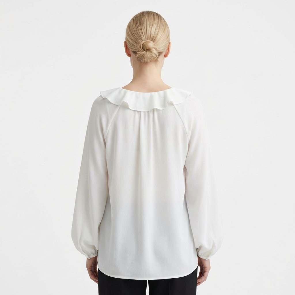 Blouse for Women with Elegant Ruches & Relaxed Cut