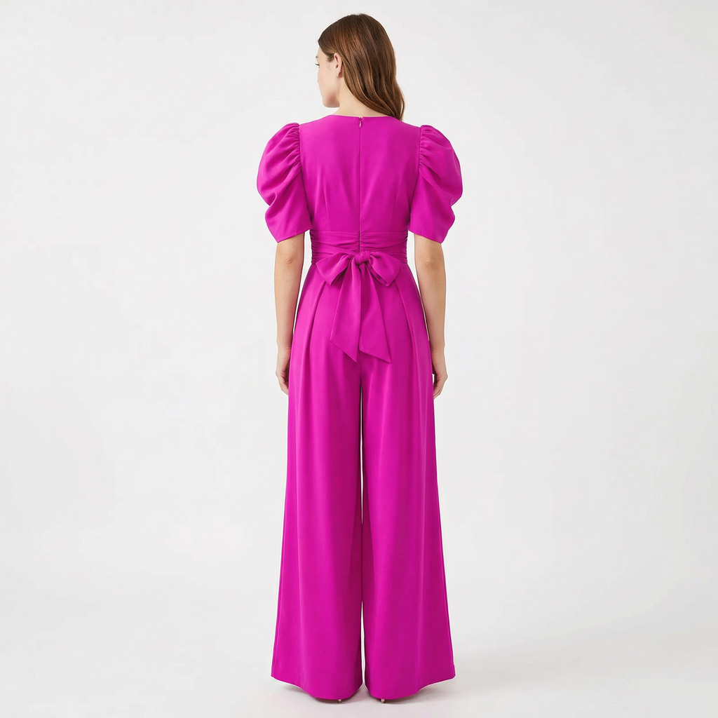 Jumpsuit Women Elegant Long Cut Tailored Design