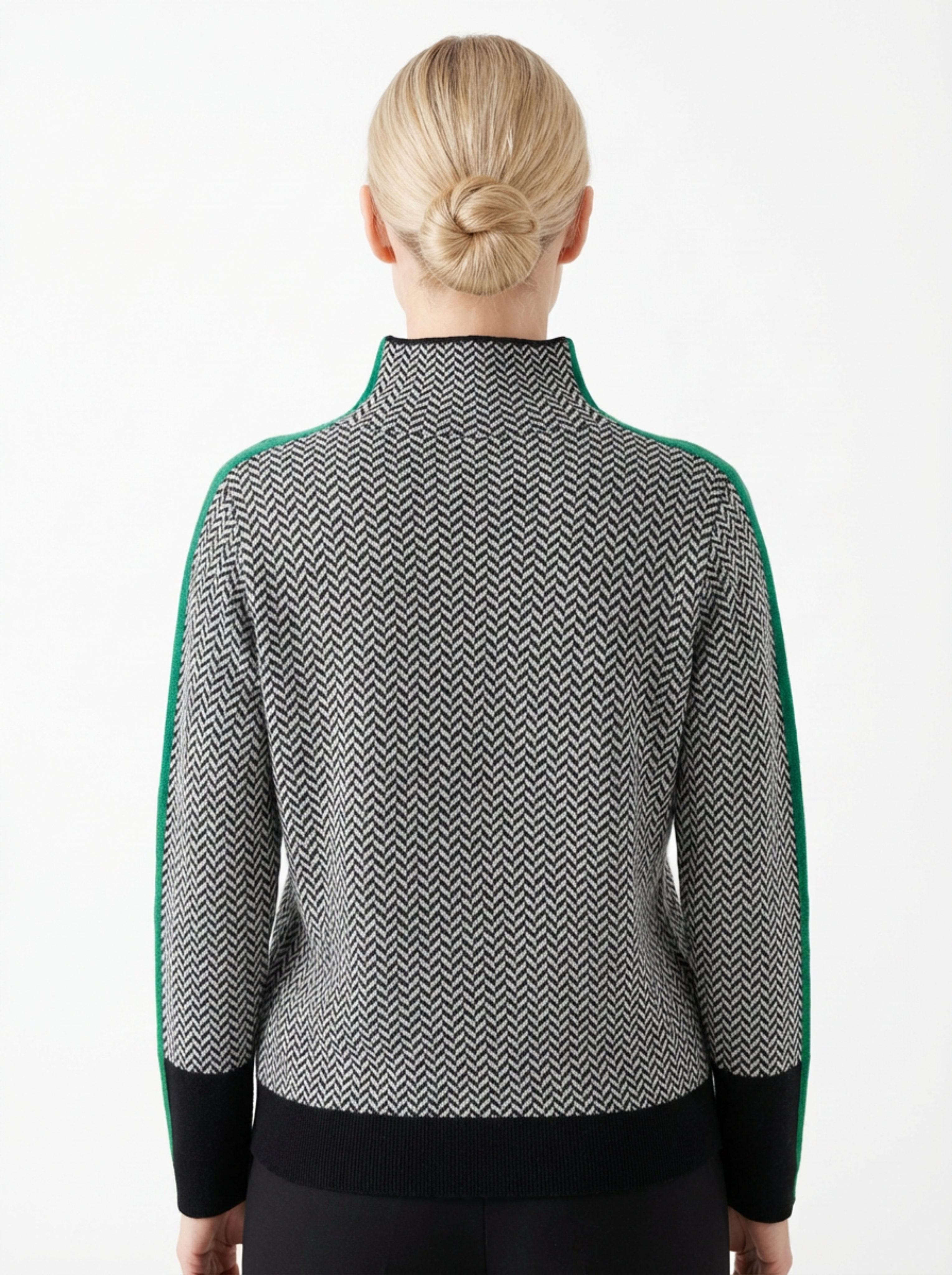 Turtleneck Sweater Women Ribbed Neck Regular Fit