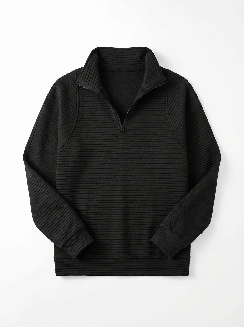 Sweater Women V‑Neck Zip Front Classic Silhouette