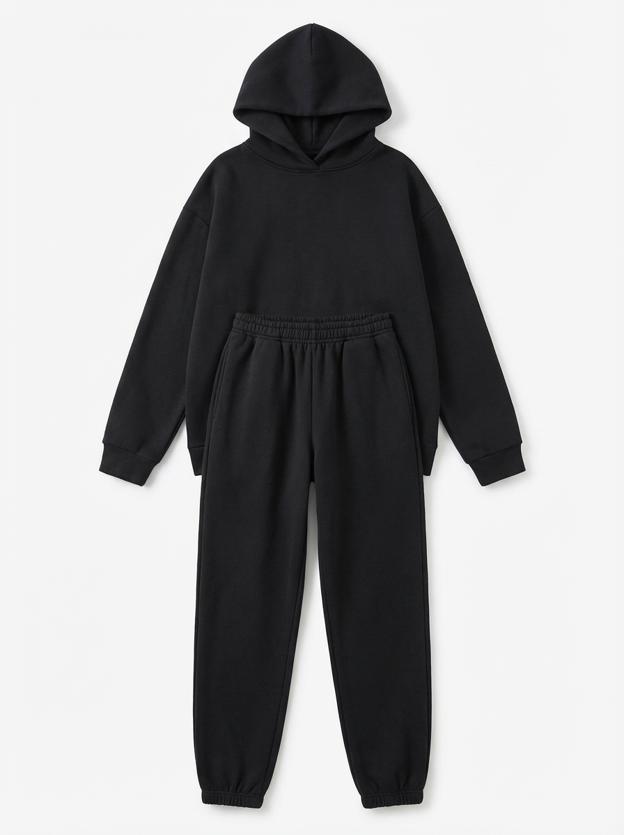 Tracksuit Set Unisex Oversized Relaxed Fit Two‑Piece