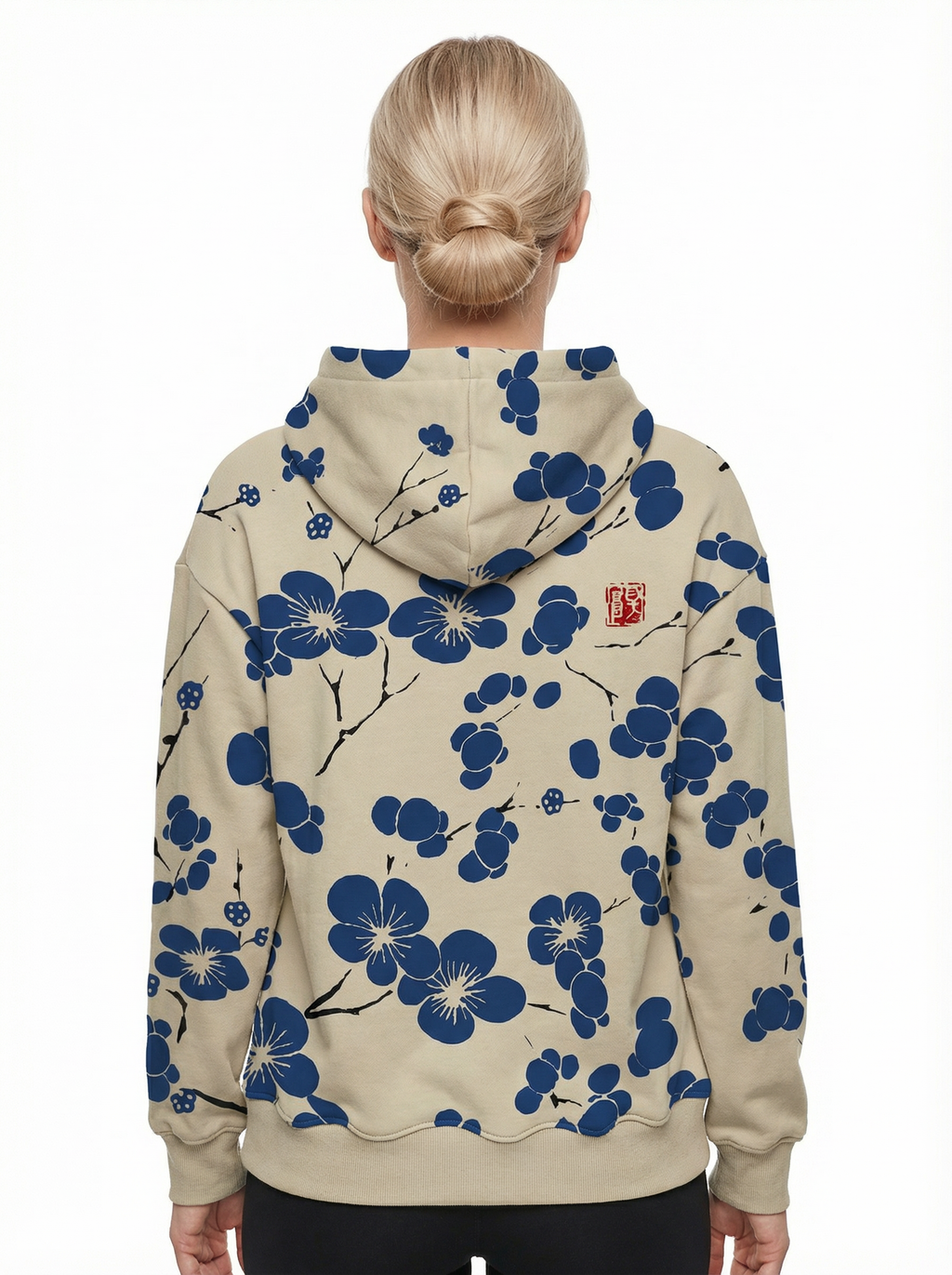 Hoodie Women Floral Print Hooded Casual Style
