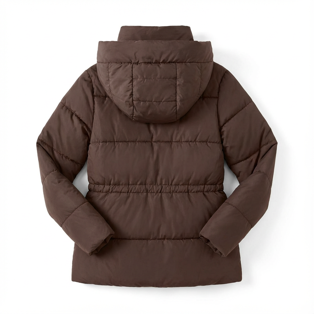 Winter Jacket Women Long Single-Breasted Padded Outerwear