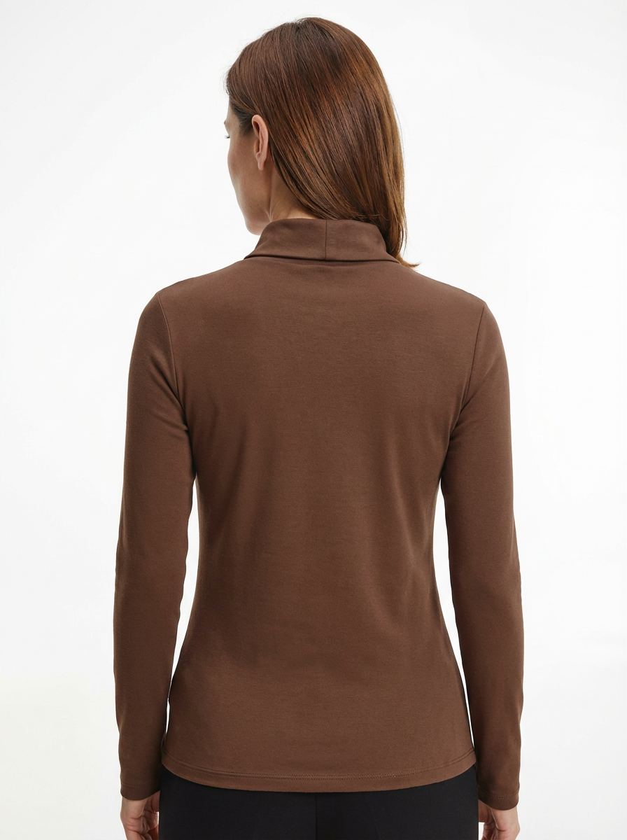Turtleneck Sweater Women High Neck Clean Lines Relaxed Fit