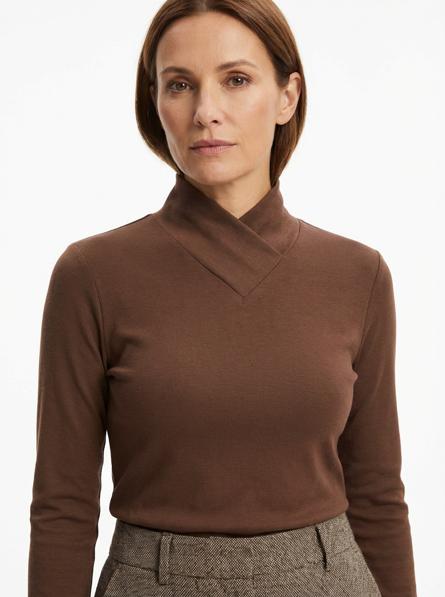 Turtleneck Sweater Women High Neck Clean Lines Relaxed Fit