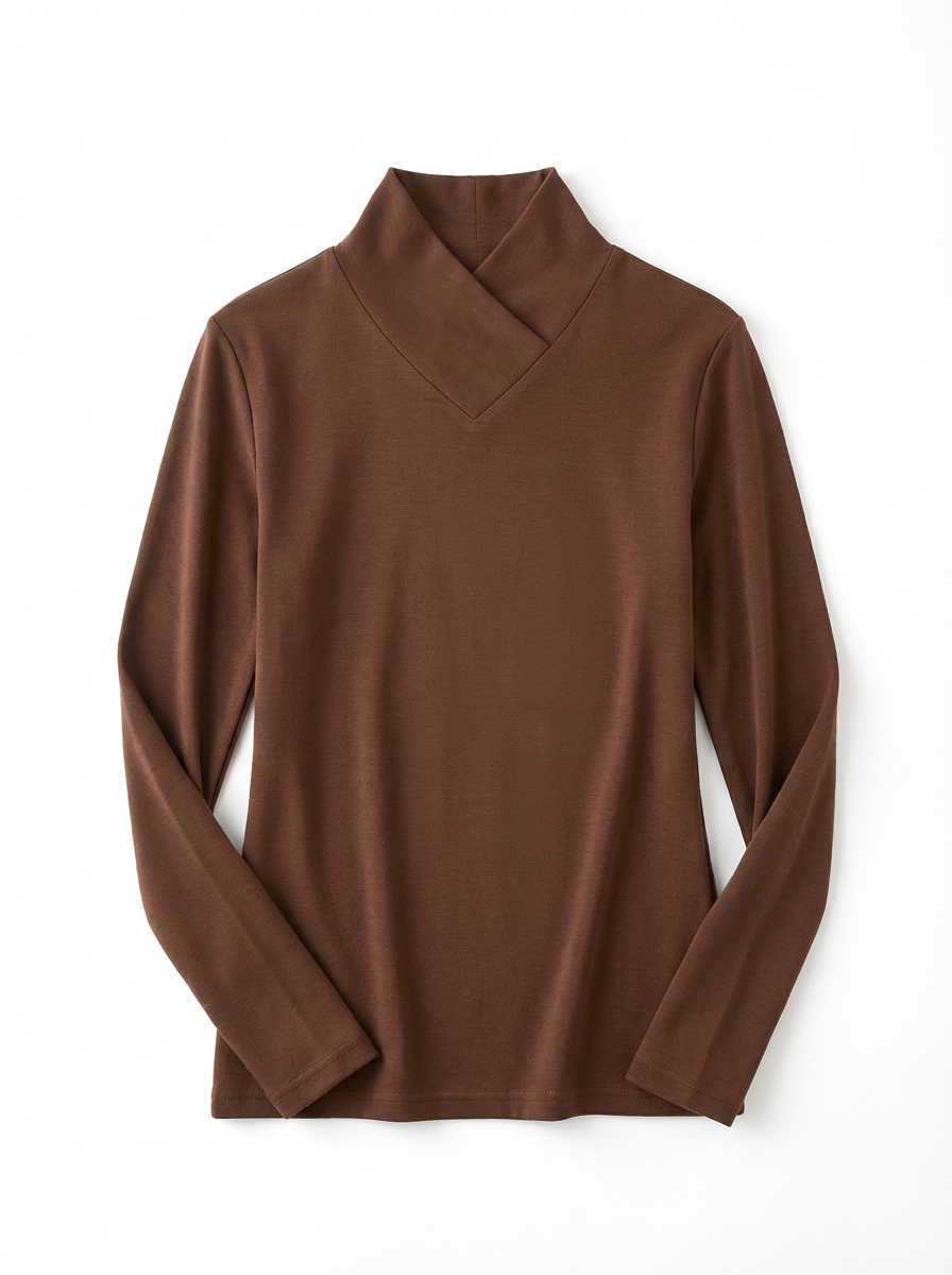 Turtleneck Sweater Women High Neck Clean Lines Relaxed Fit