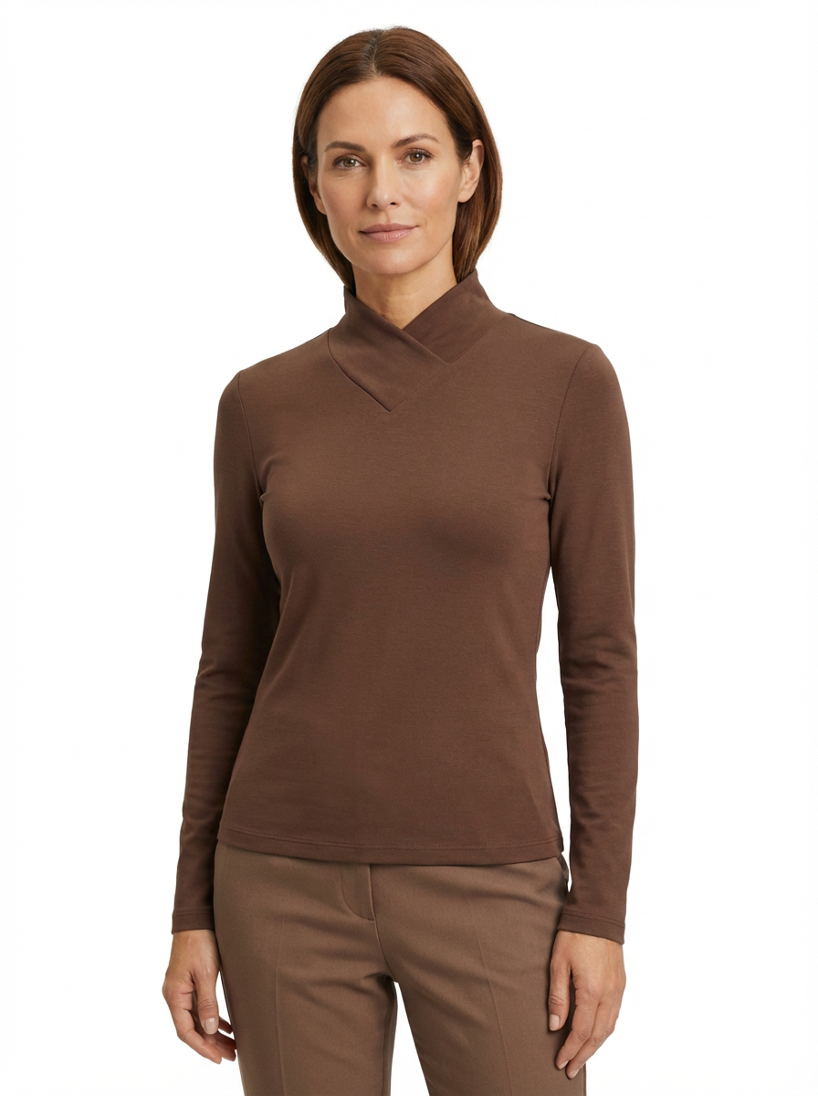 Turtleneck Sweater Women High Neck Clean Lines Relaxed Fit
