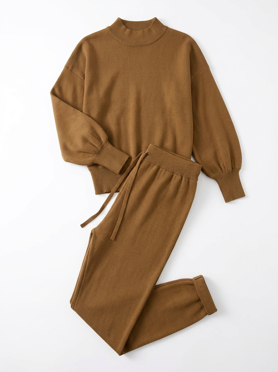 Tracksuit Women 2-Piece Set Relaxed Fit Balloon Sleeves