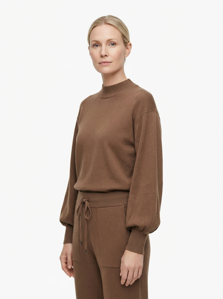 Tracksuit Women 2-Piece Set Relaxed Fit Balloon Sleeves