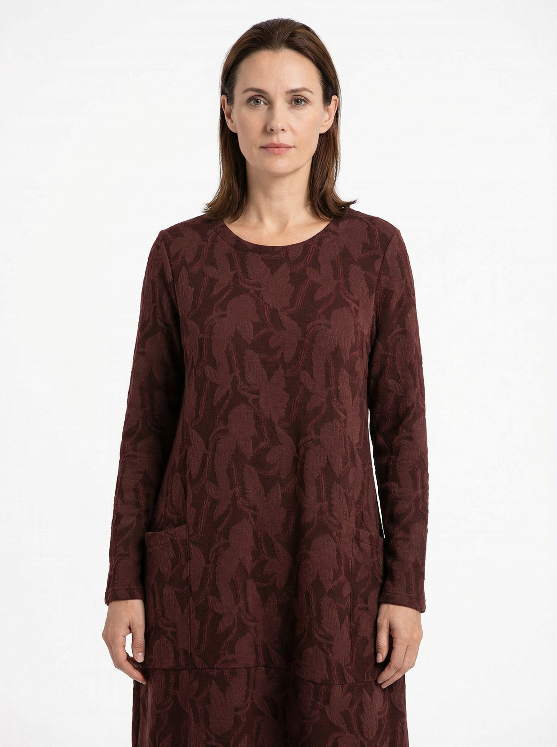 Women’s Classic Winter Dress with Full Sleeves & Relaxed Cut