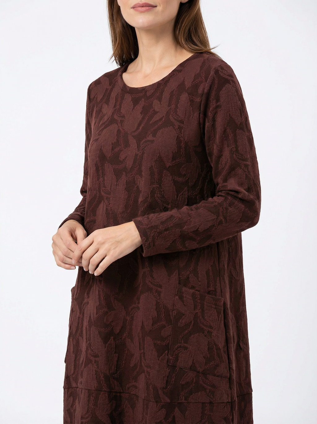 Women’s Classic Winter Dress with Full Sleeves & Relaxed Cut
