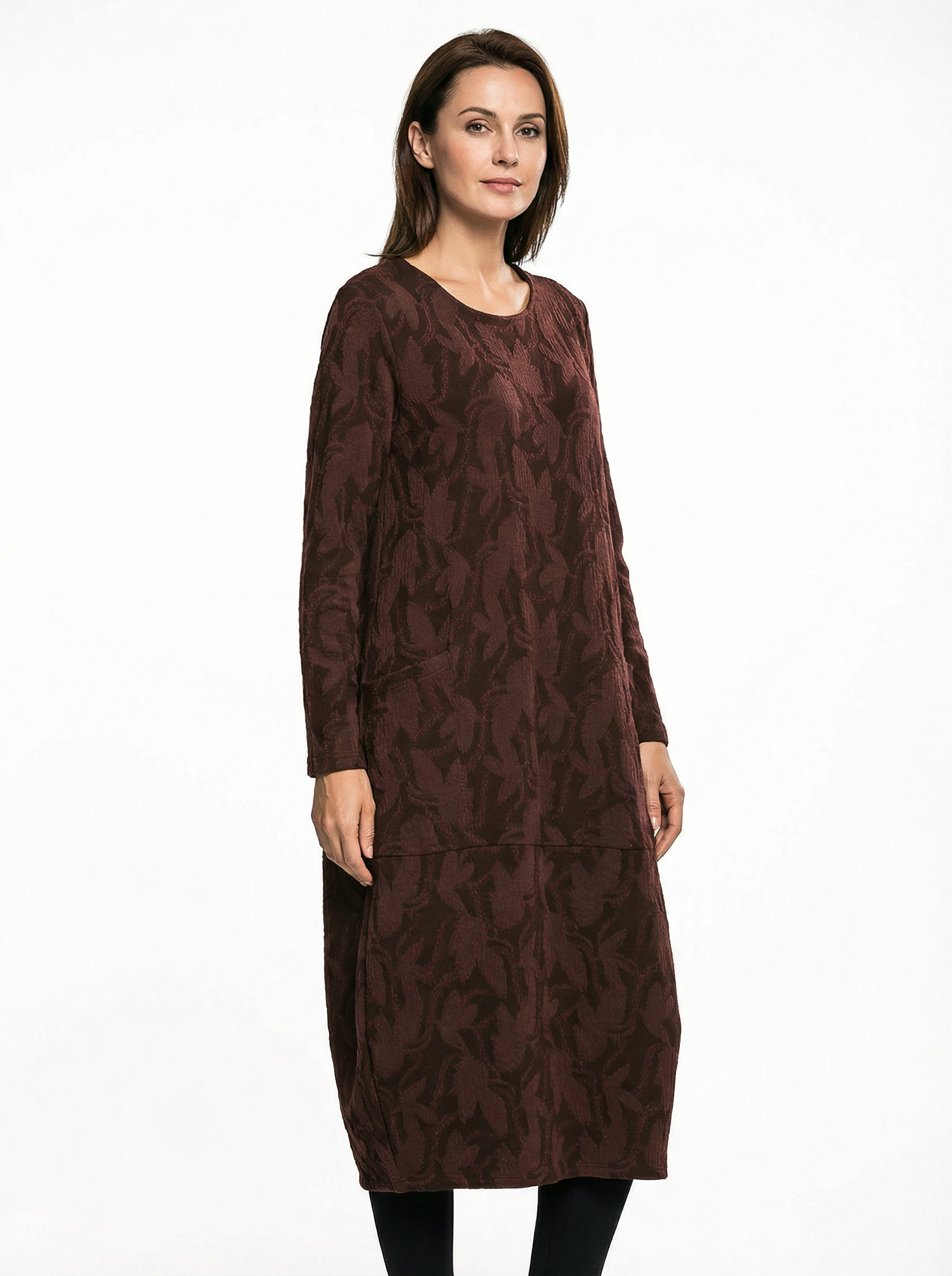 Women’s Classic Winter Dress with Full Sleeves & Relaxed Cut