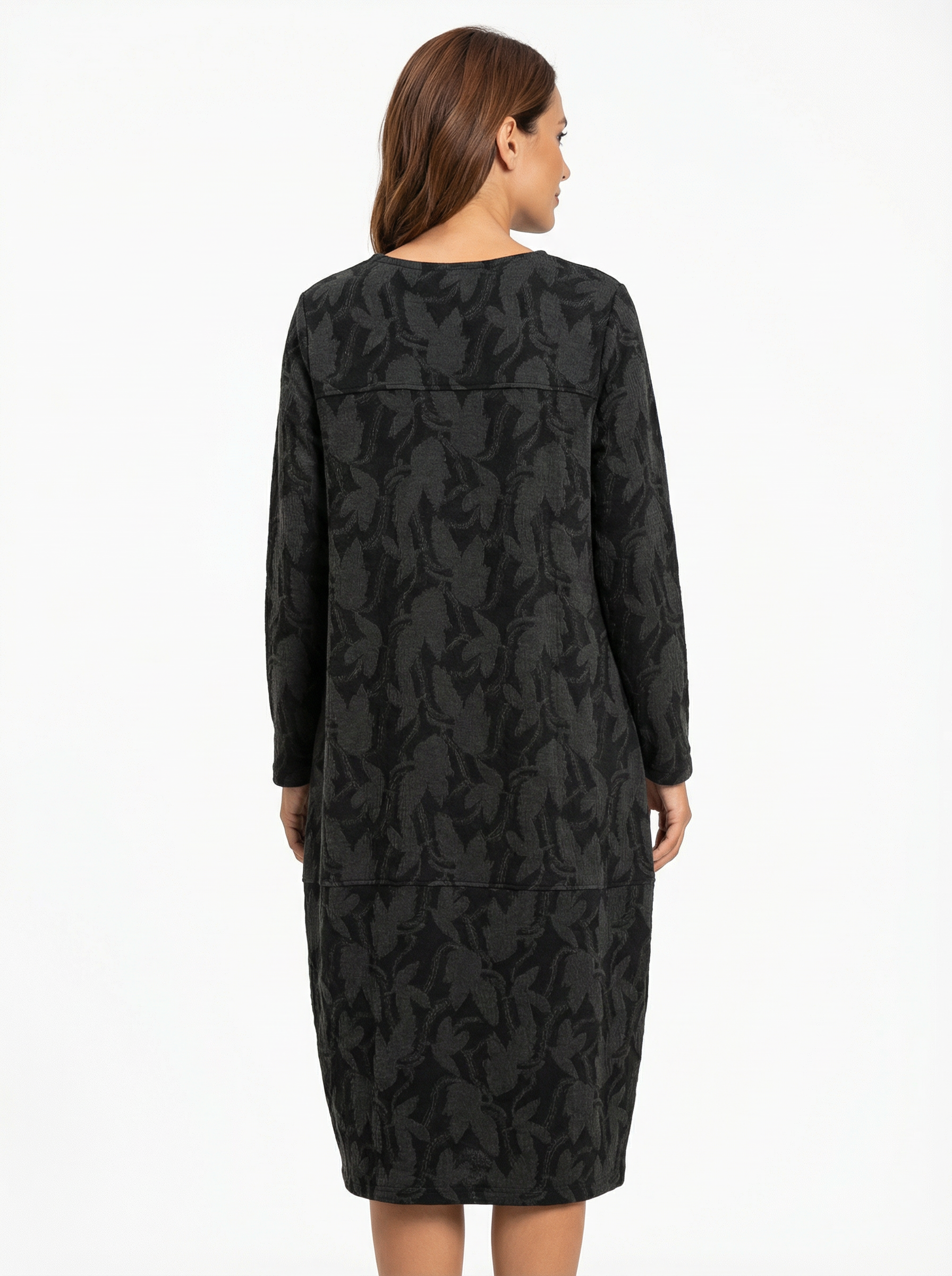 Women’s Classic Winter Dress with Full Sleeves & Relaxed Cut