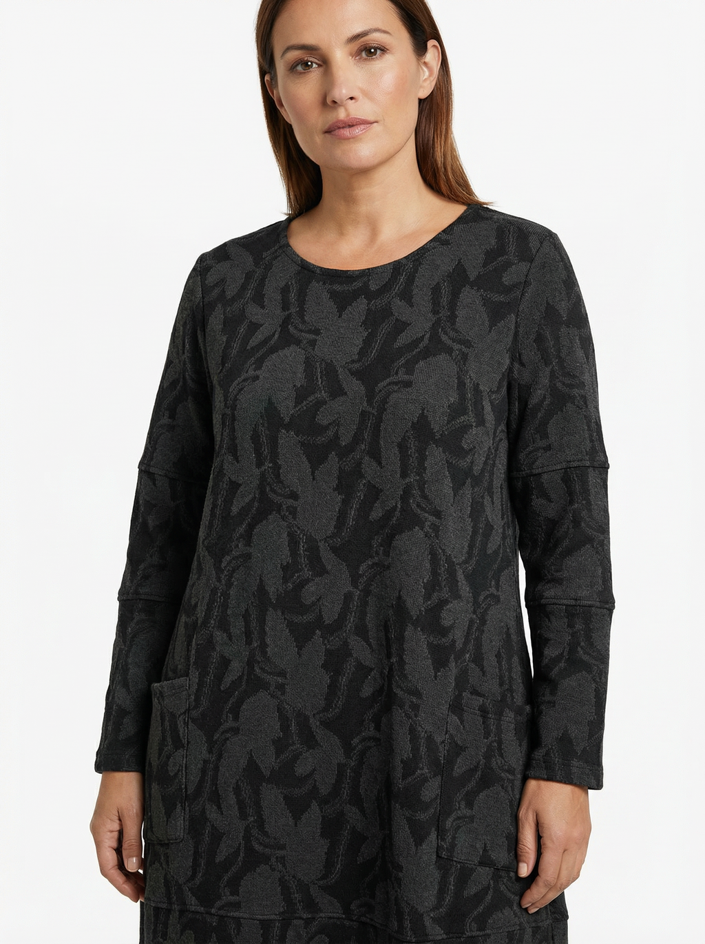 Women’s Classic Winter Dress with Full Sleeves & Relaxed Cut