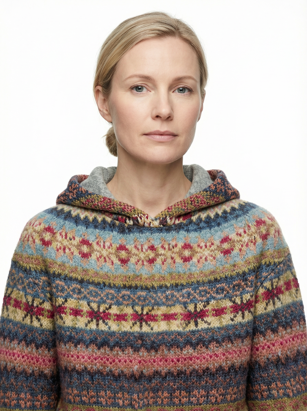 Sweater Women Norwegian Pattern Winter Relaxed Fit