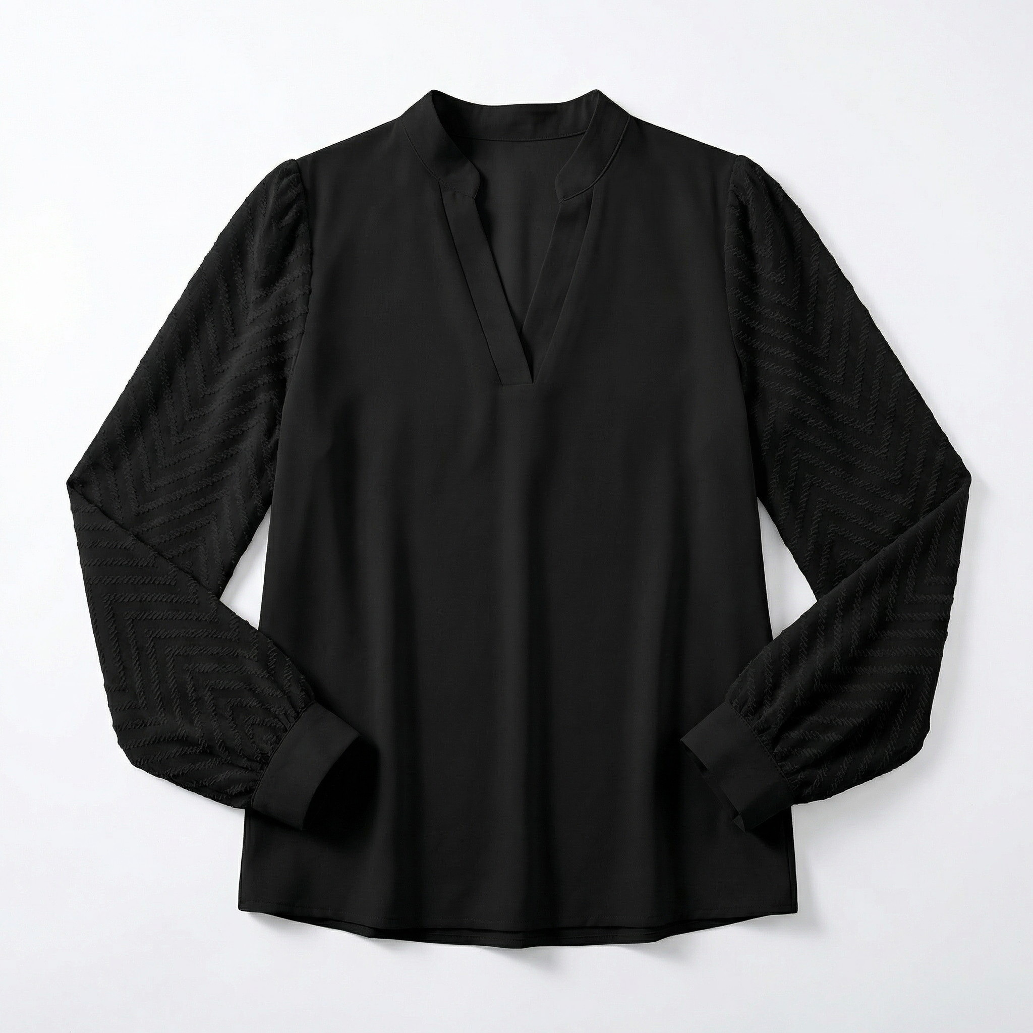 Top Women V‑Neck Smooth Draped Silhouette