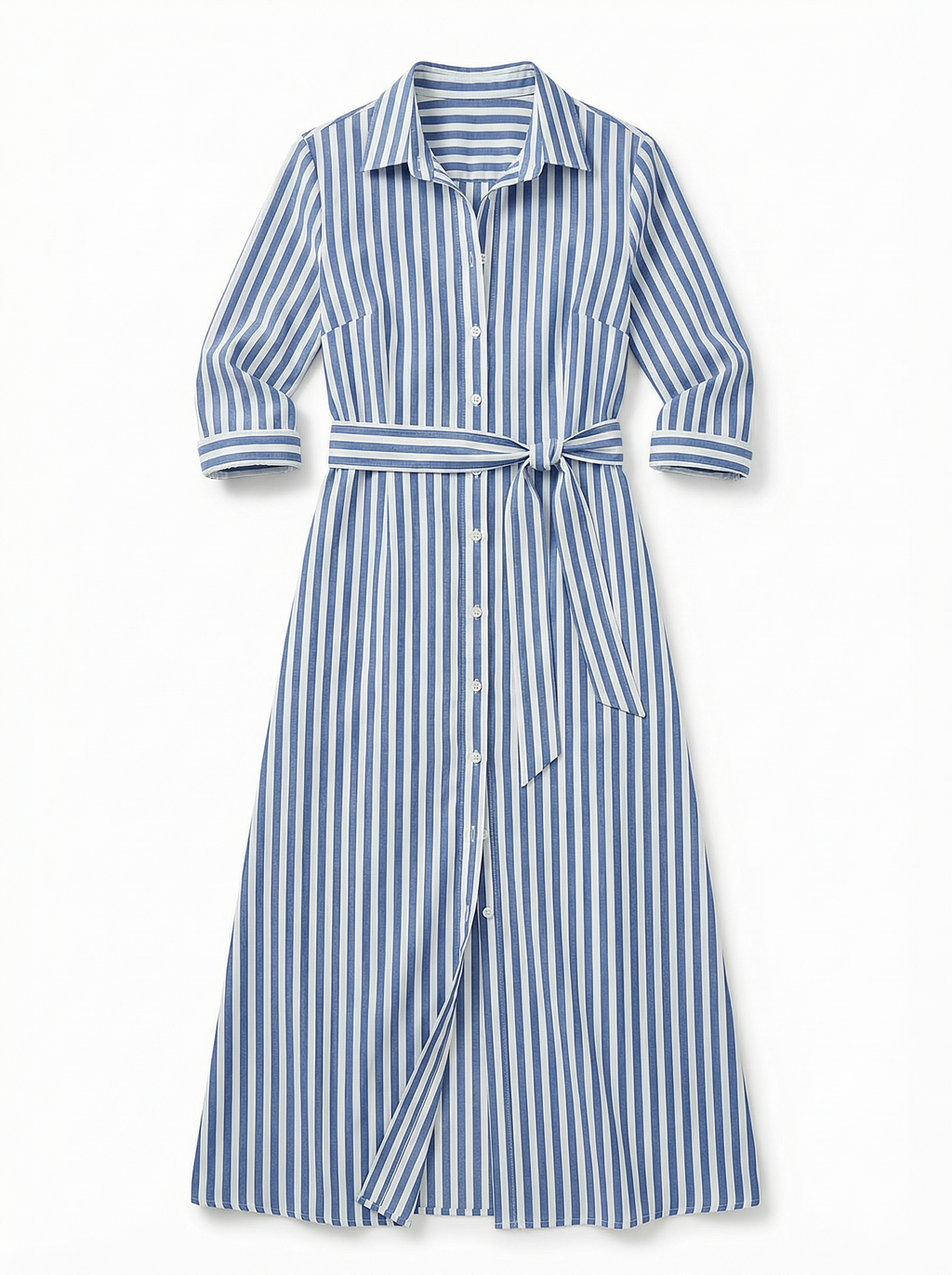 Dress Women Maxi Loose Fit 3/4 Sleeve Elegant