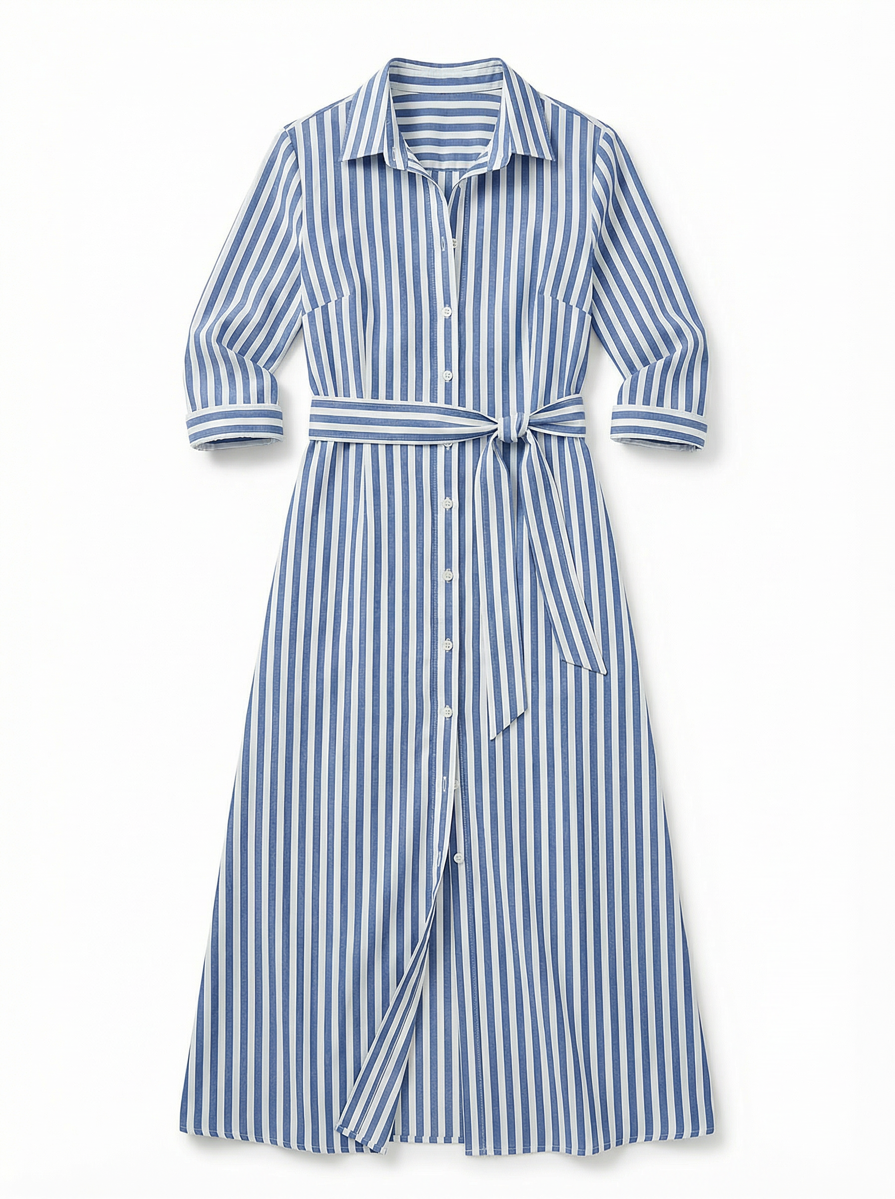 Dress Women Maxi Loose Fit 3/4 Sleeve Elegant